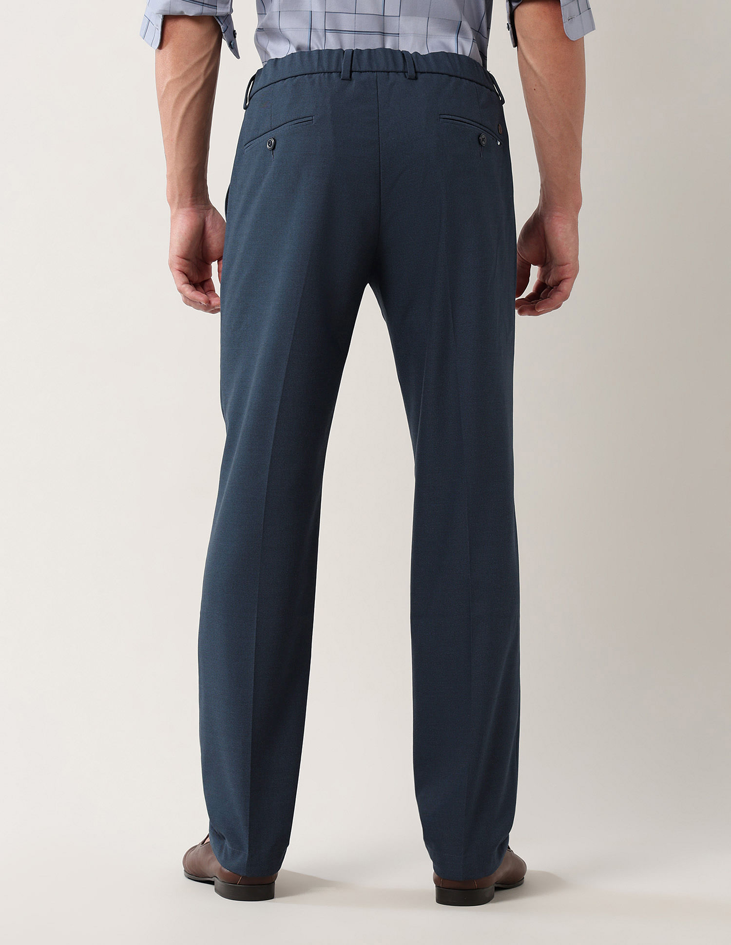 Arrow Newyork Dobby Mid Rise Trousers