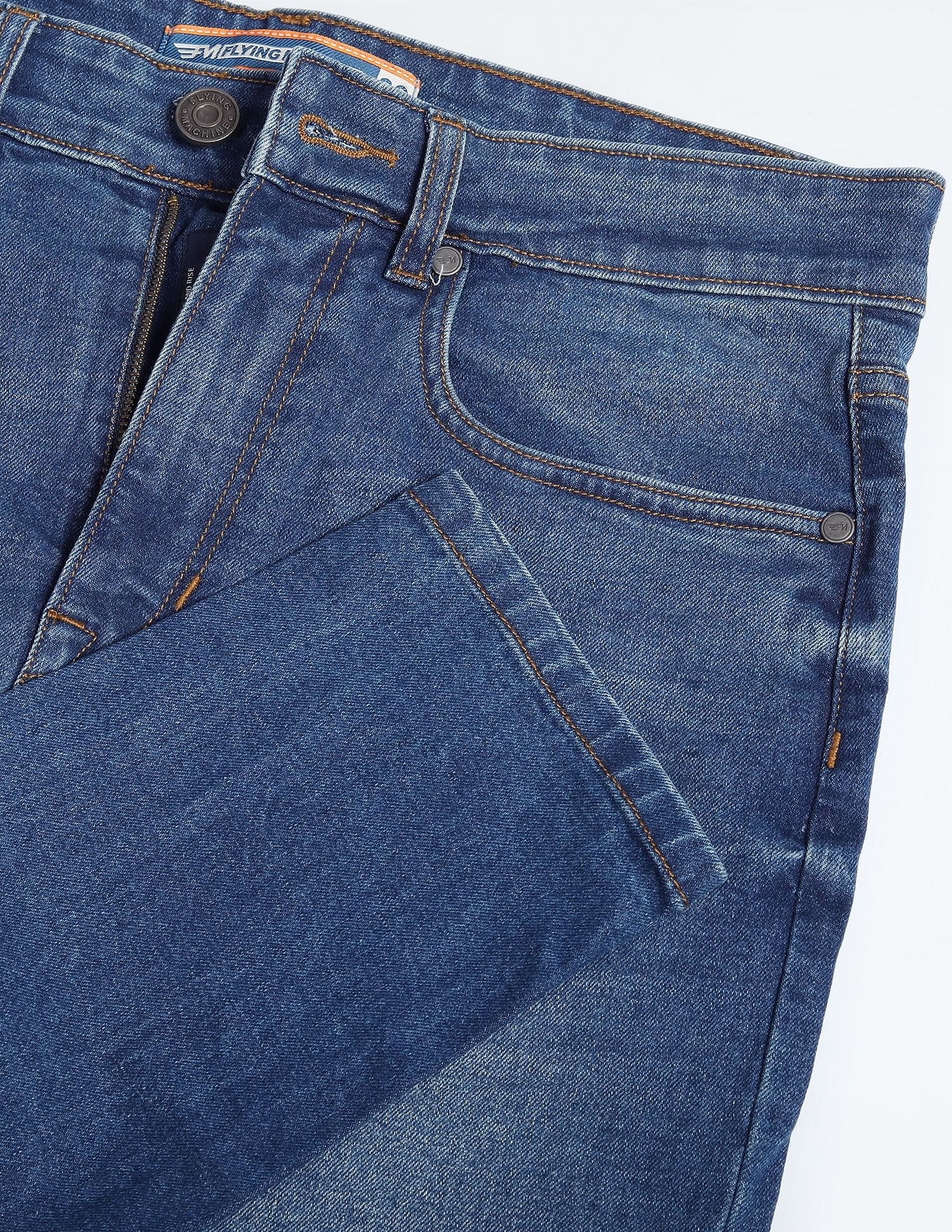 Flying Machine Stone Wash Jackson Skinny Fit Jeans