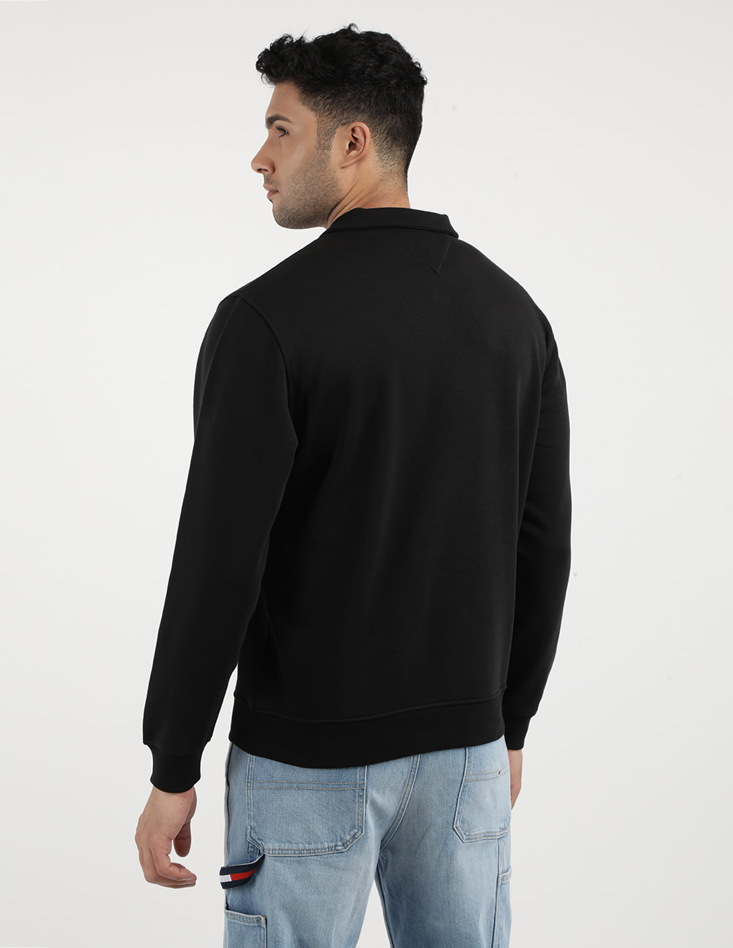 Buy Tommy Hilfiger Regular Half Zip Solid Sweatshirt