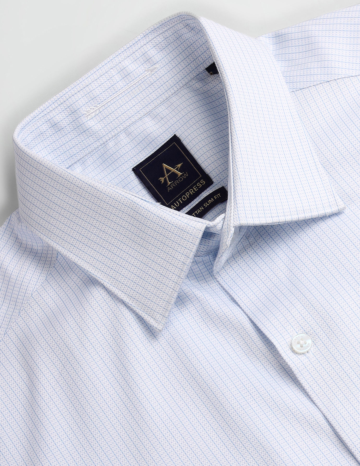 Arrow Manhattan Slim Fit Auto Press Shirt