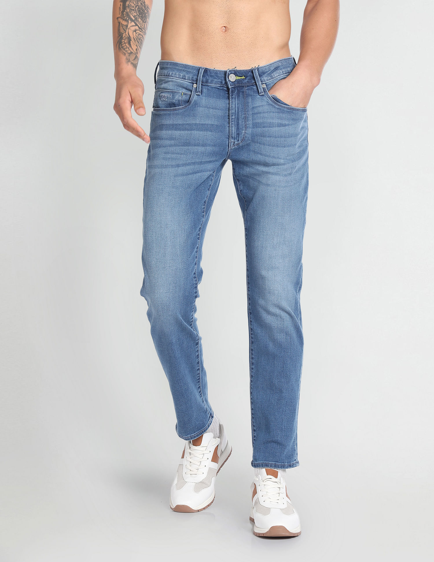 Flying Machine Slash Slim Tapered Fit F-Lite Jeans