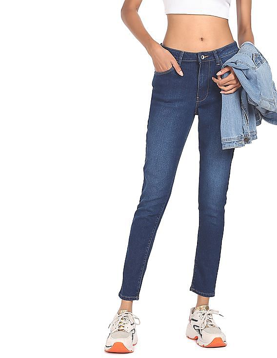 Flying Machine Women High Rise Twiggy Super Skinny Fit Jeans