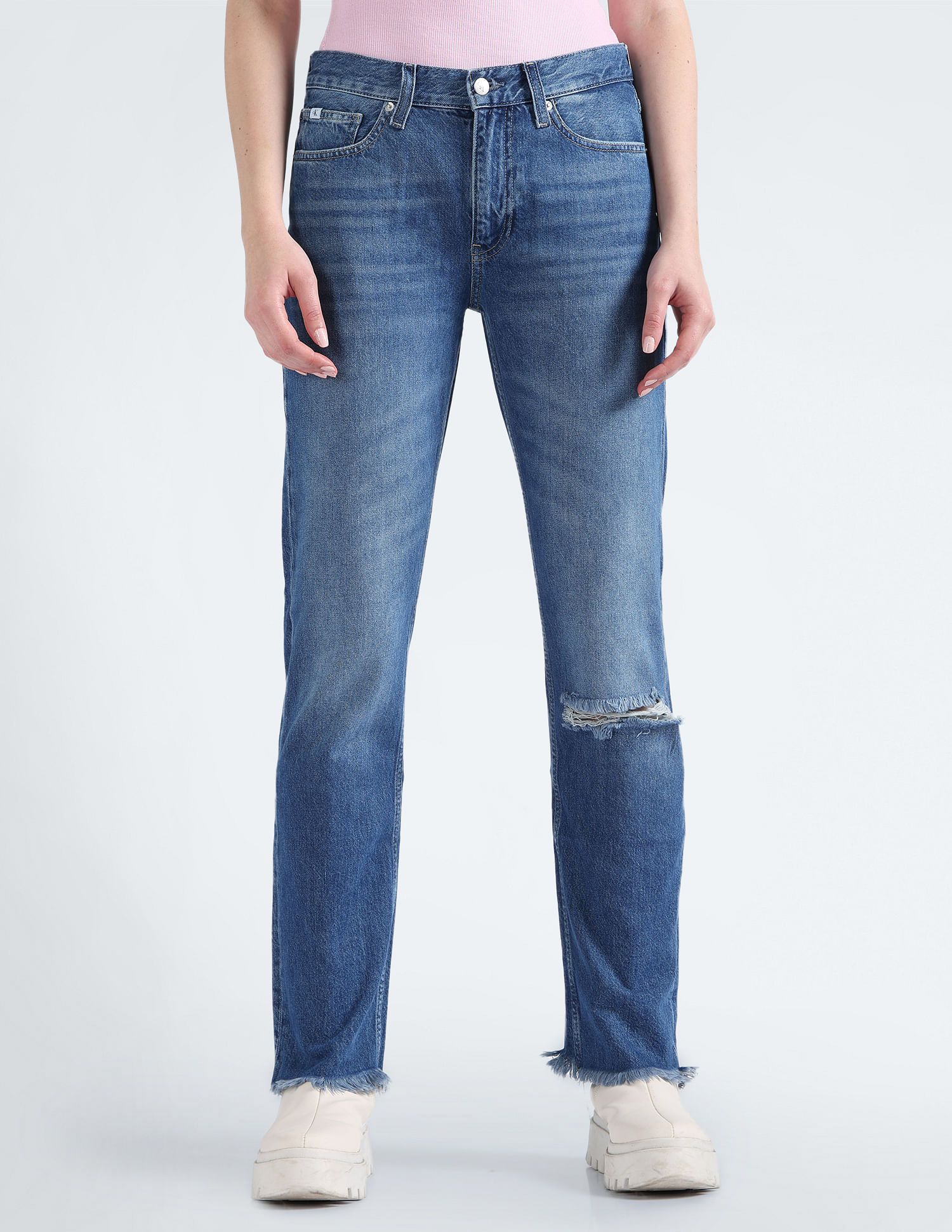Calvin Klein Low Rise Recycled Cotton Jeans