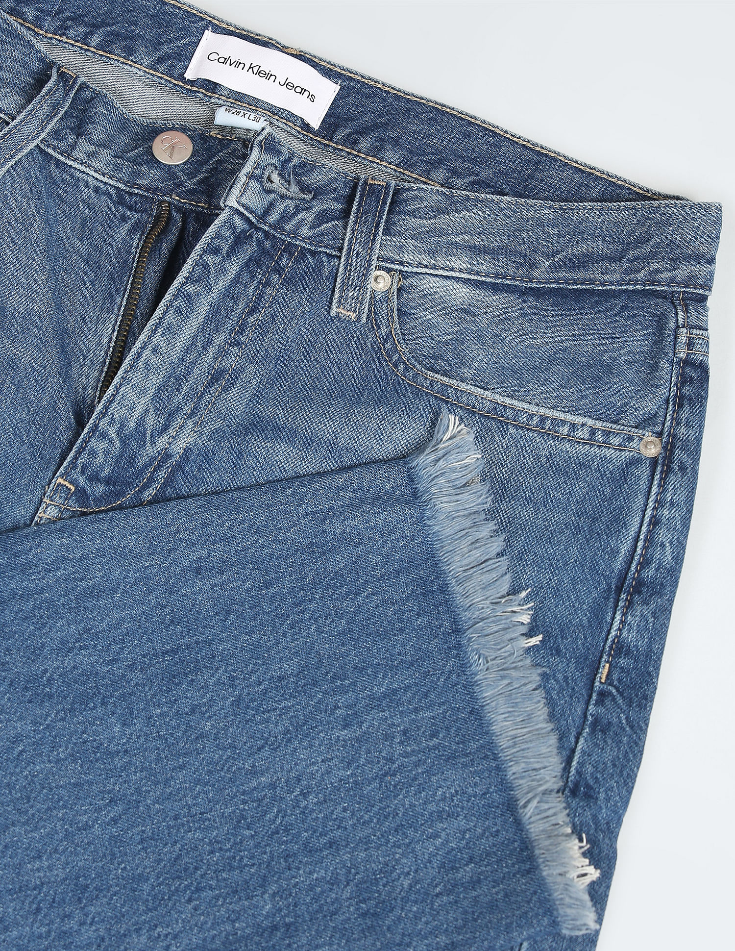 Calvin Klein Low Rise Recycled Cotton Jeans
