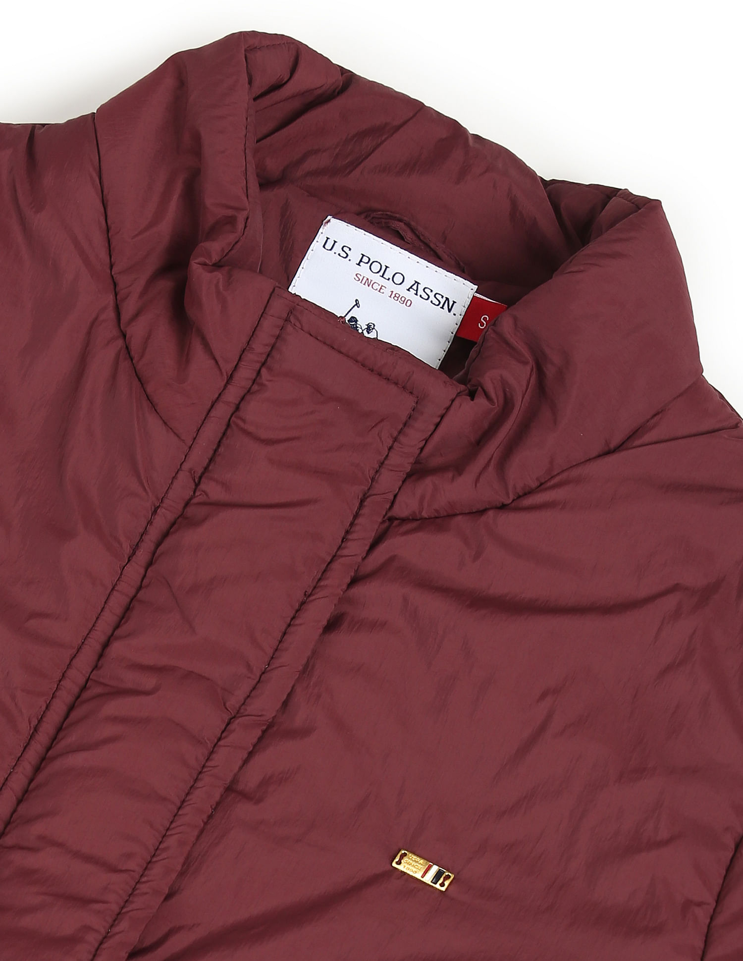 U.S. Polo Assn. Women High Neck Puffer Jacket