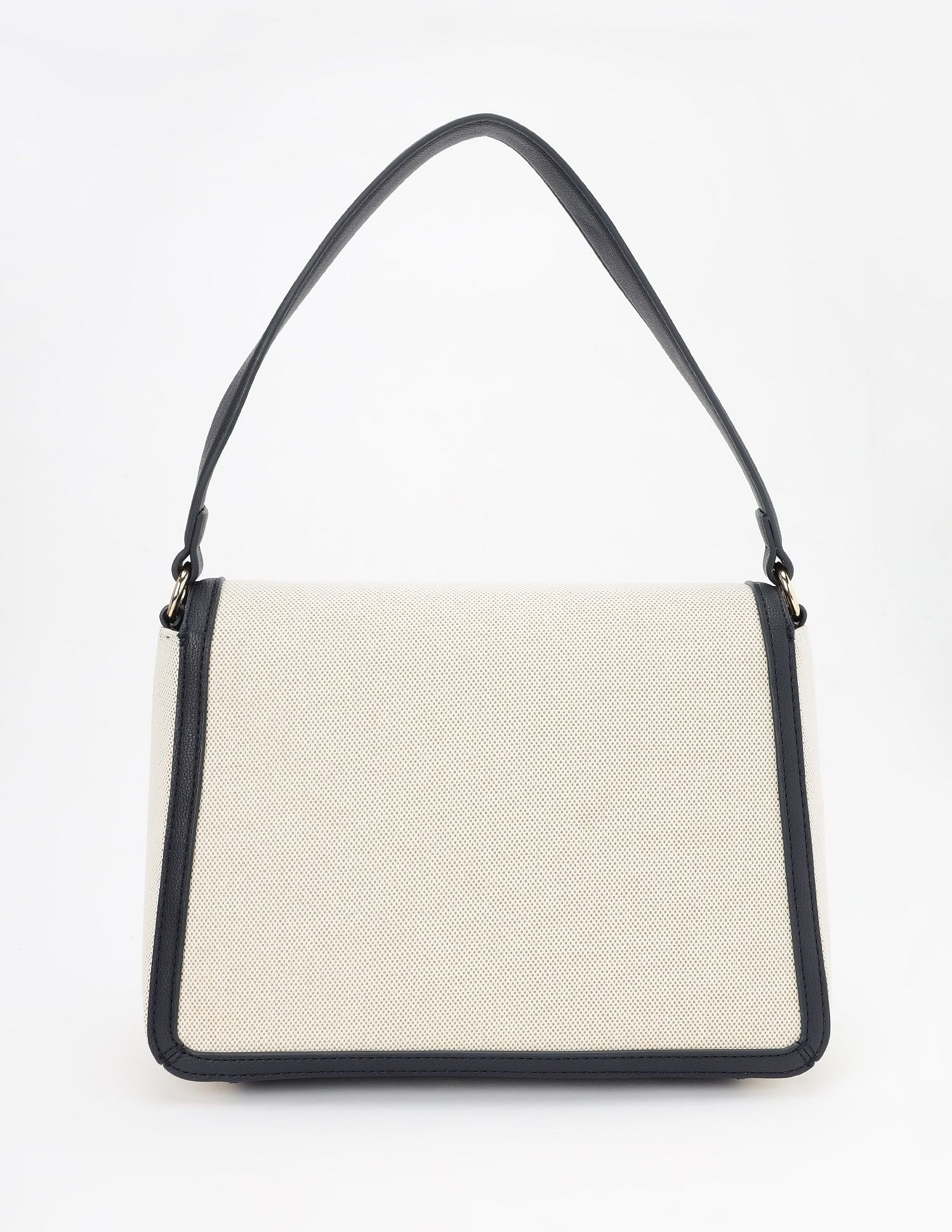 Tommy Hilfiger Solid Blue Polyester Sling Bag
