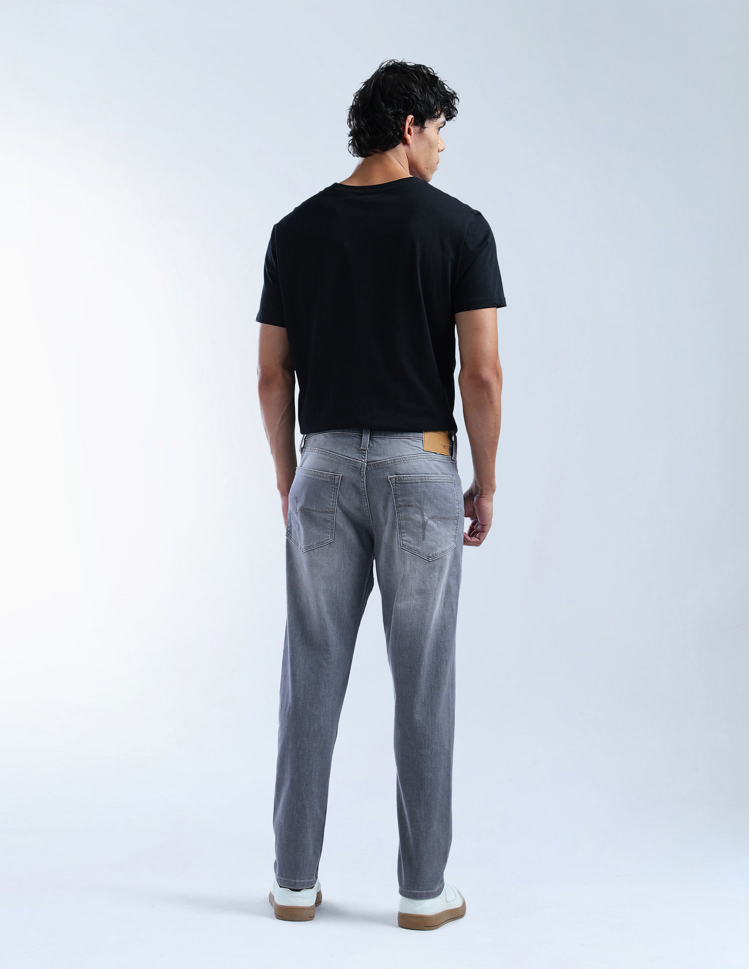 Flying Machine Freddie Slim Straight Fit Whiskered Jeans
