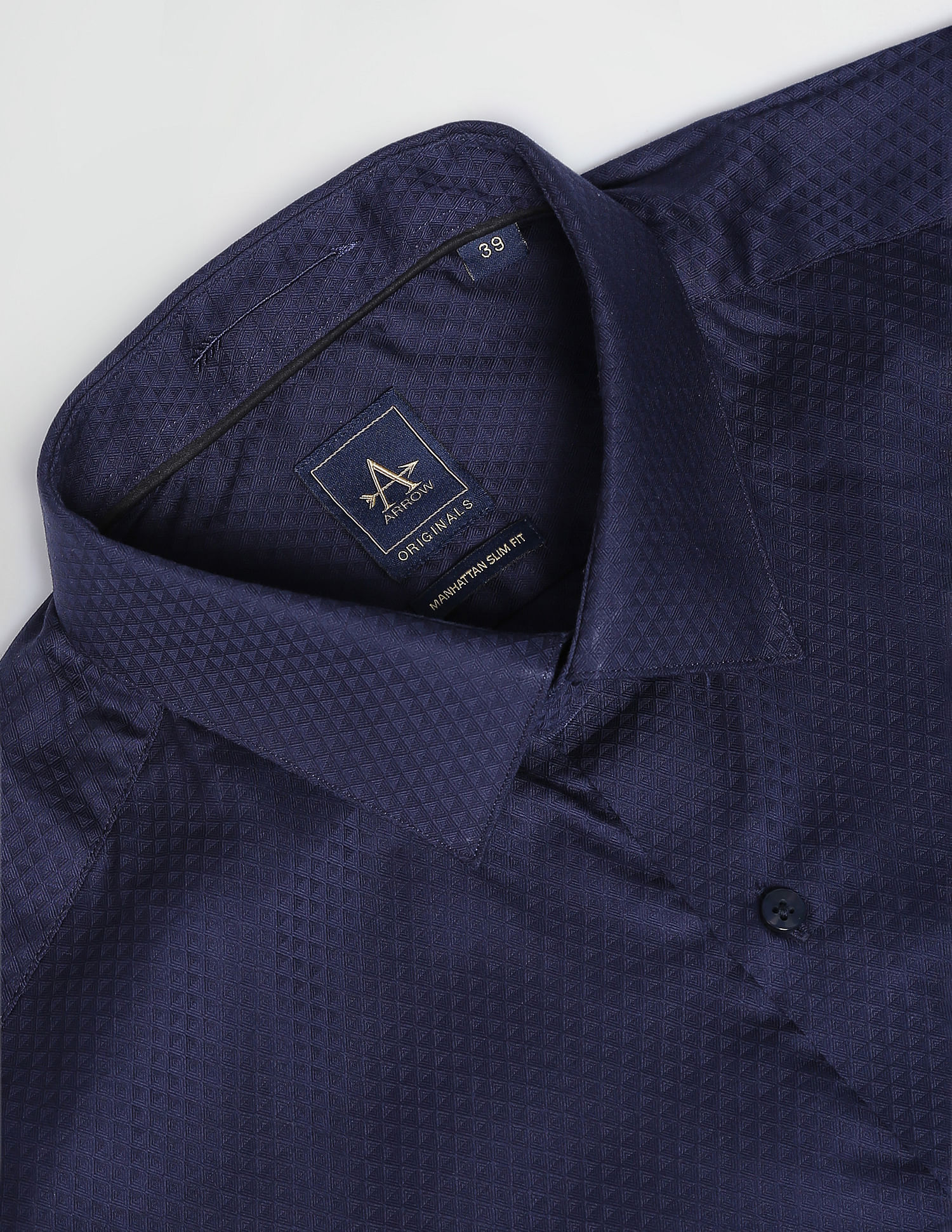 Arrow Geometric Patterned Slim Shirt