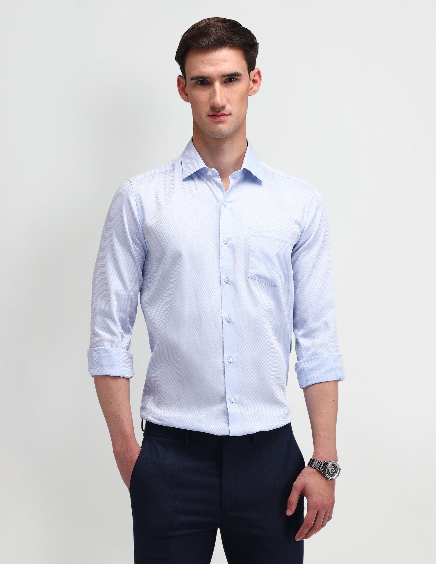 Arrow Brooklyn Fit Textured Shirt