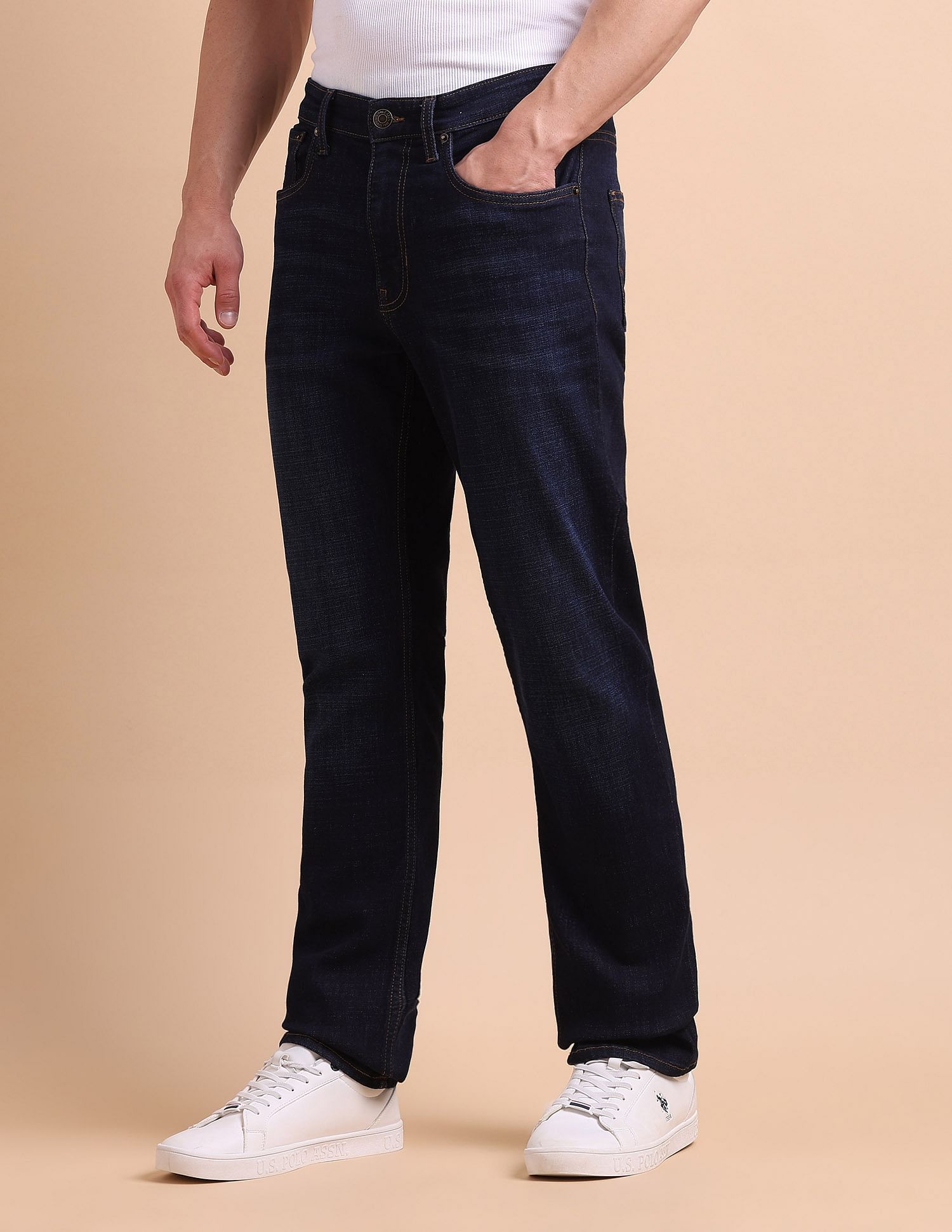 U.S. Polo Assn. Denim Co. Harold Slim Straight Fit Blue Jeans