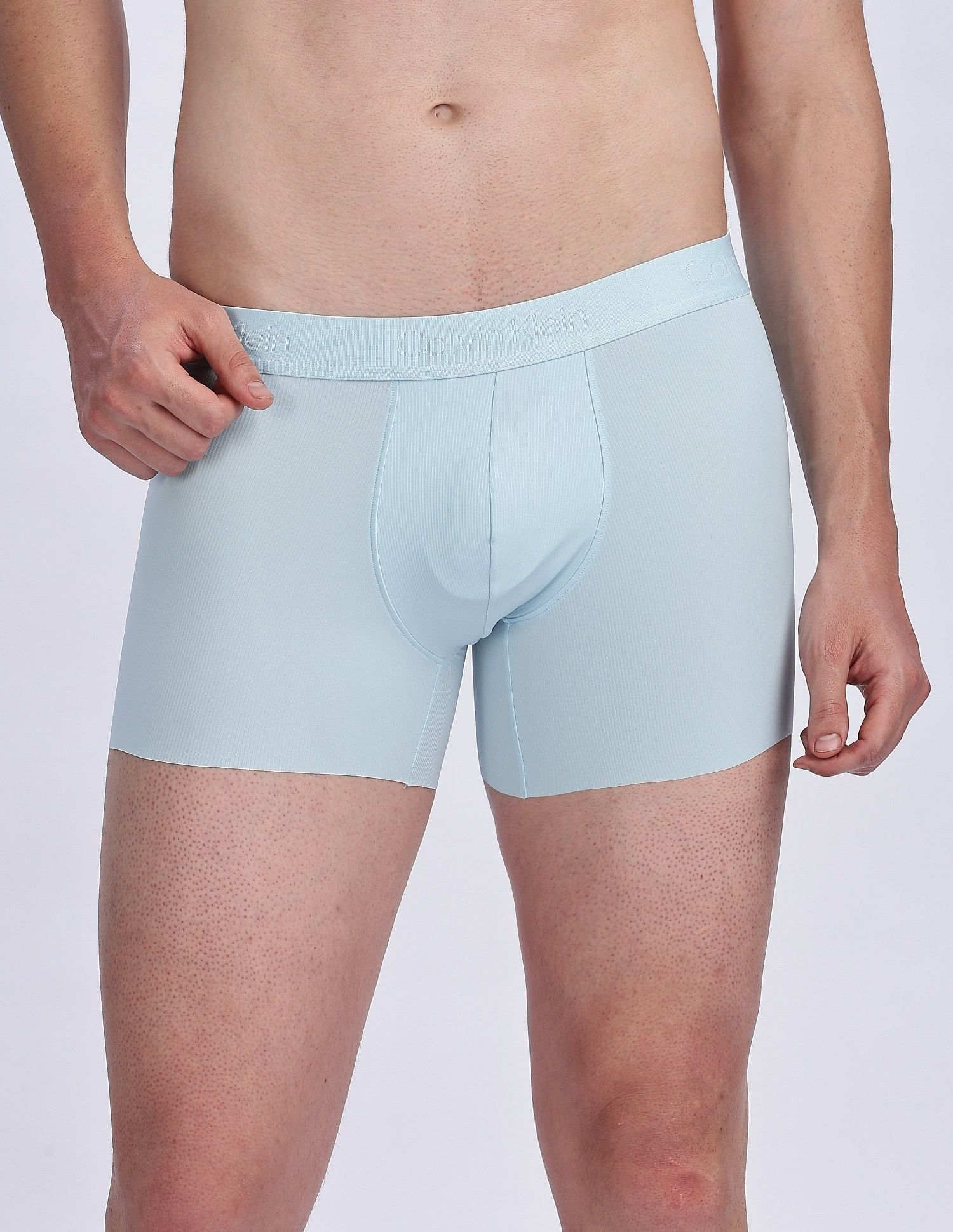 Calvin Klein Underwear Low Rise Solid Blue Trunks