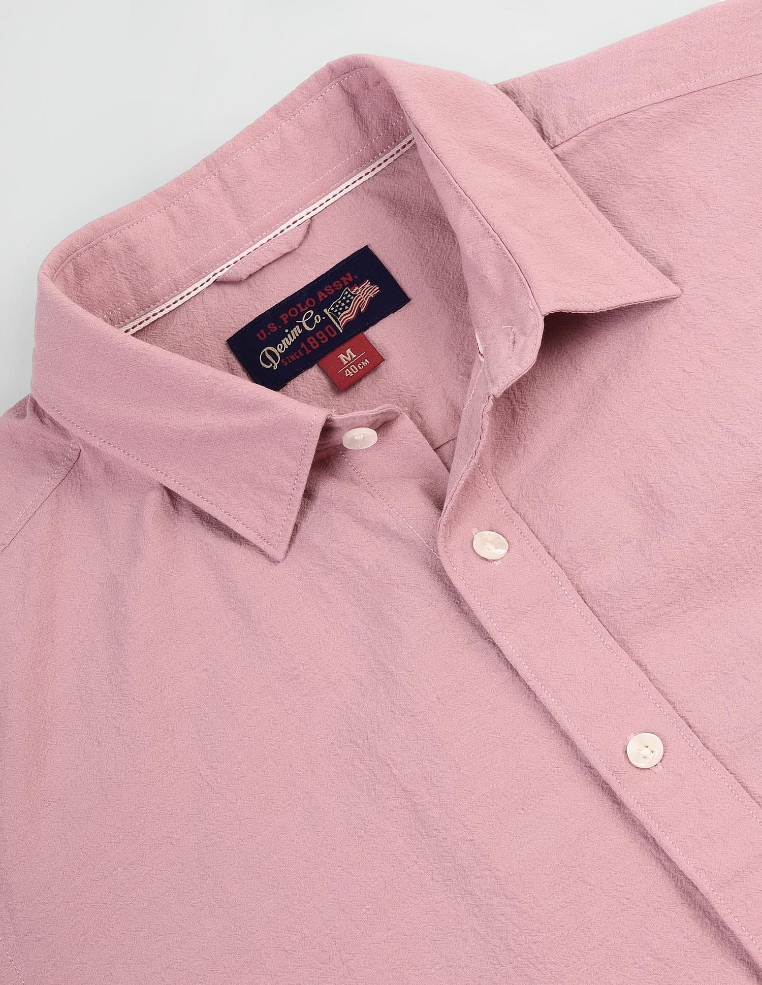 U.S. Polo Assn. Denim Co. Slim Fit Textured Shirt