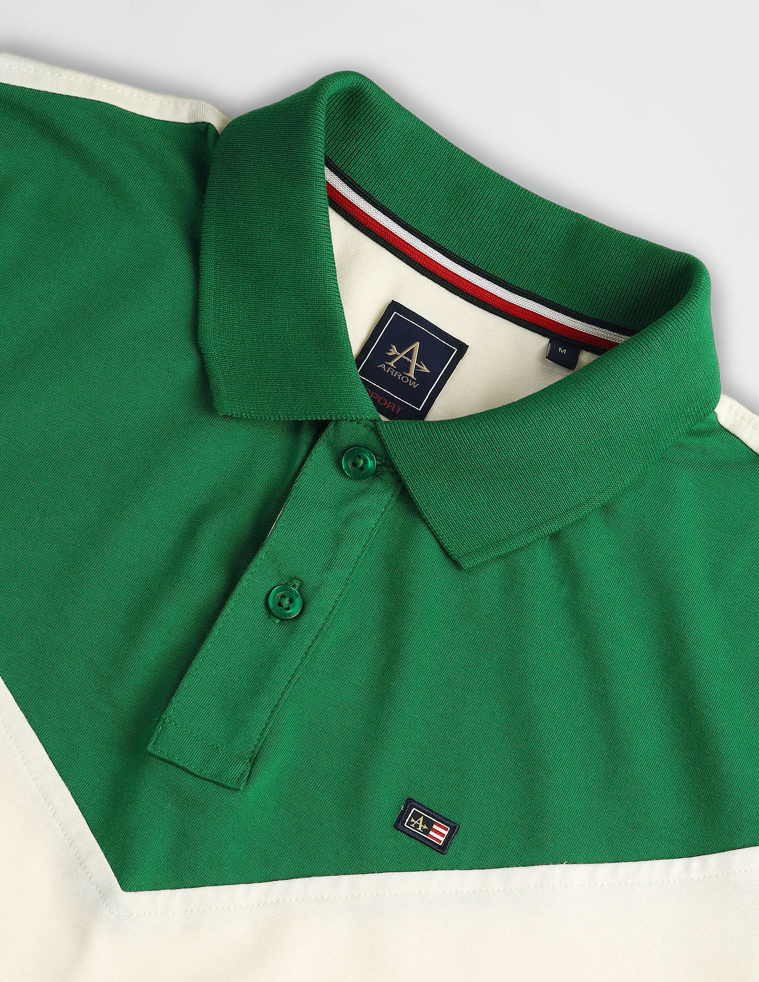 Arrow Sport Short Sleeve Color Block Polo Shirt