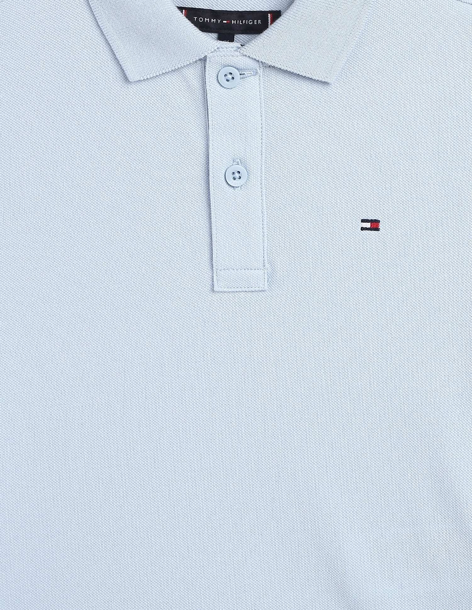 Tommy Hilfiger Kids Boys Solid Regular-Fit Cotton Polo T-Shirt