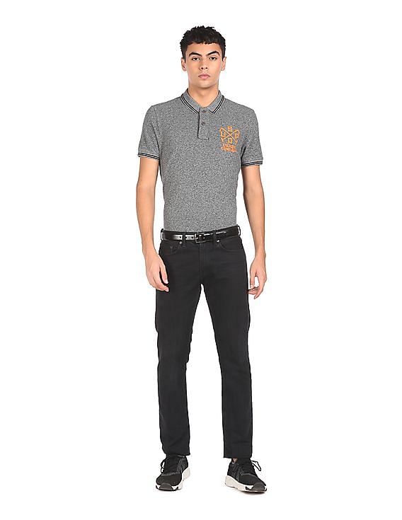 U.S. Polo Assn. Denim Co. Cotton Heathered Polo Shirt