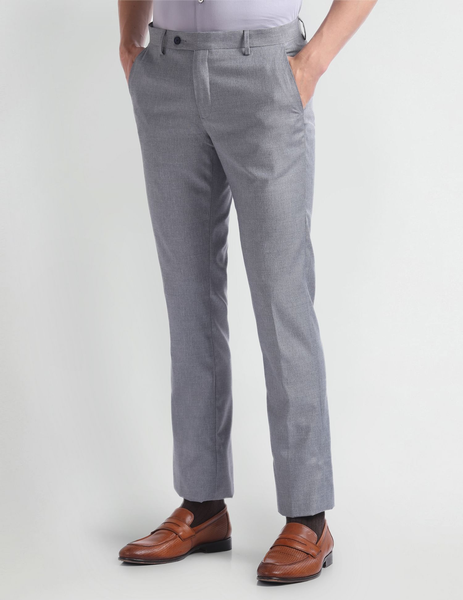 Arrow Tapered Fit Heathered Trousers