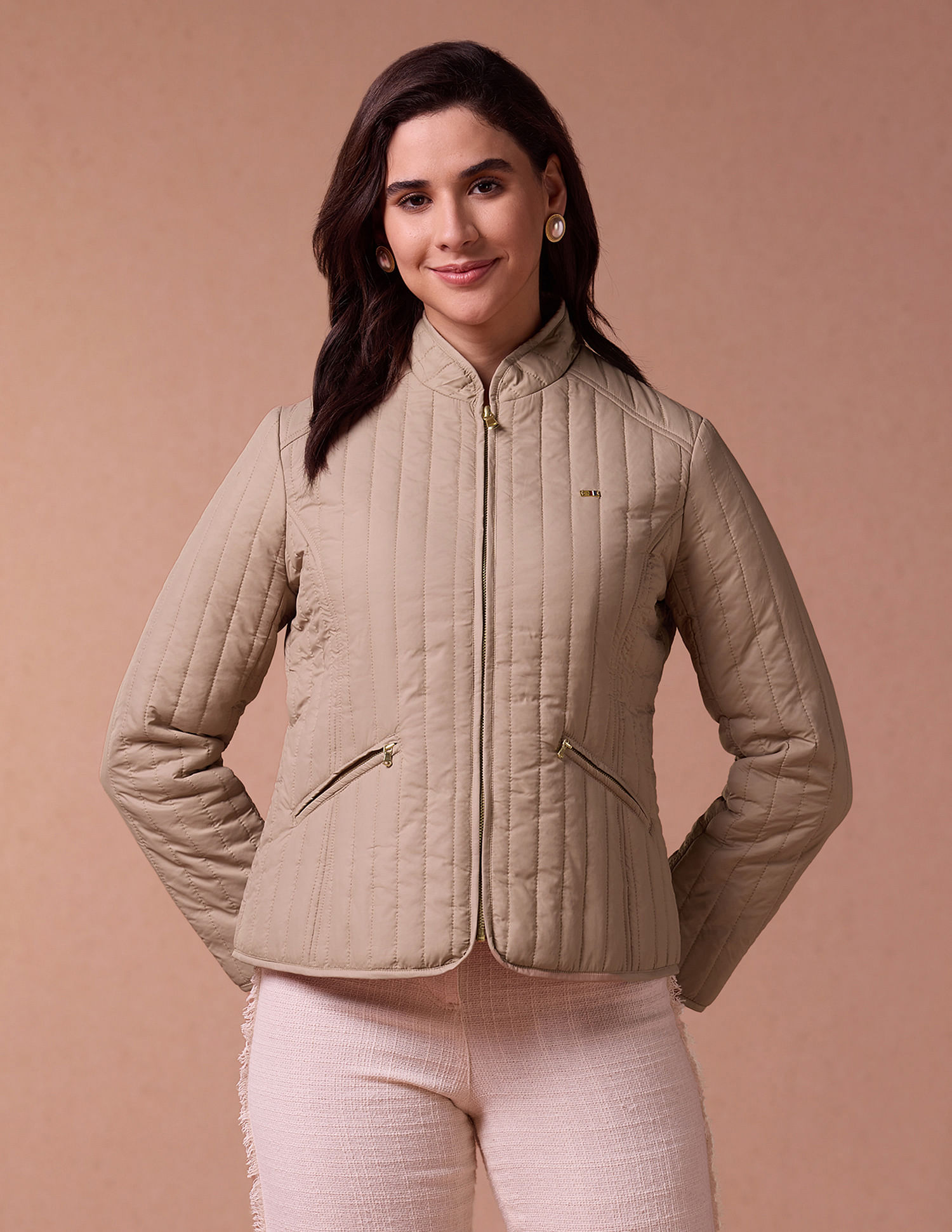 U.S. Polo Assn. Women Stand Collar Puffer Jacket