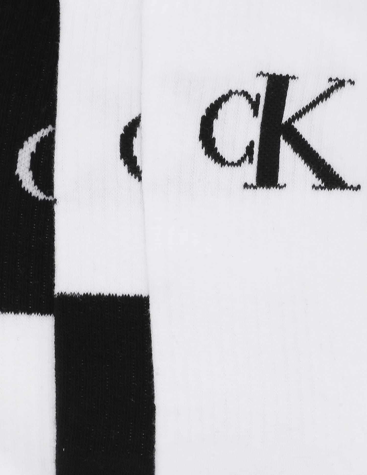 Calvin Klein Men Assorted Ribbed Top Mid-Calf Length Socks - Pack Of 3
