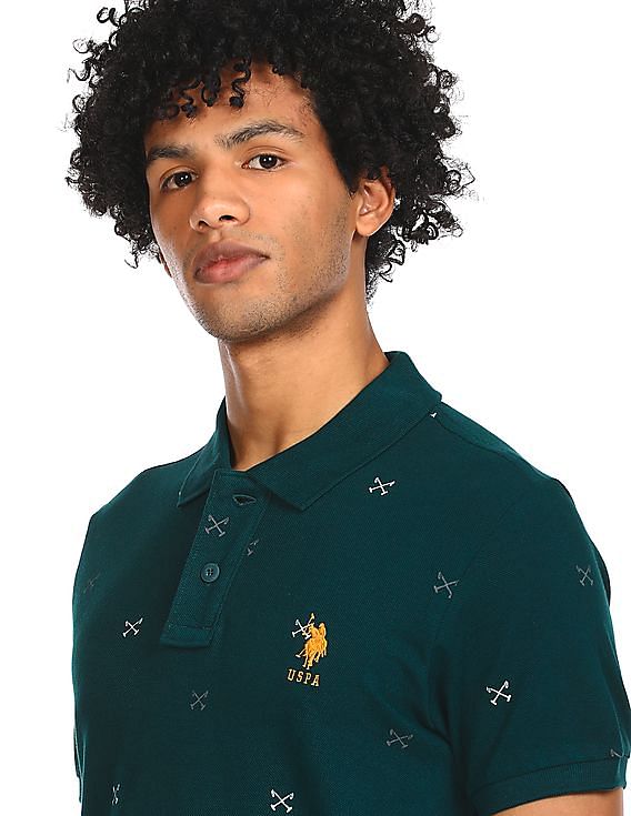 U.S. Polo Assn. Cotton Printed Polo Shirt