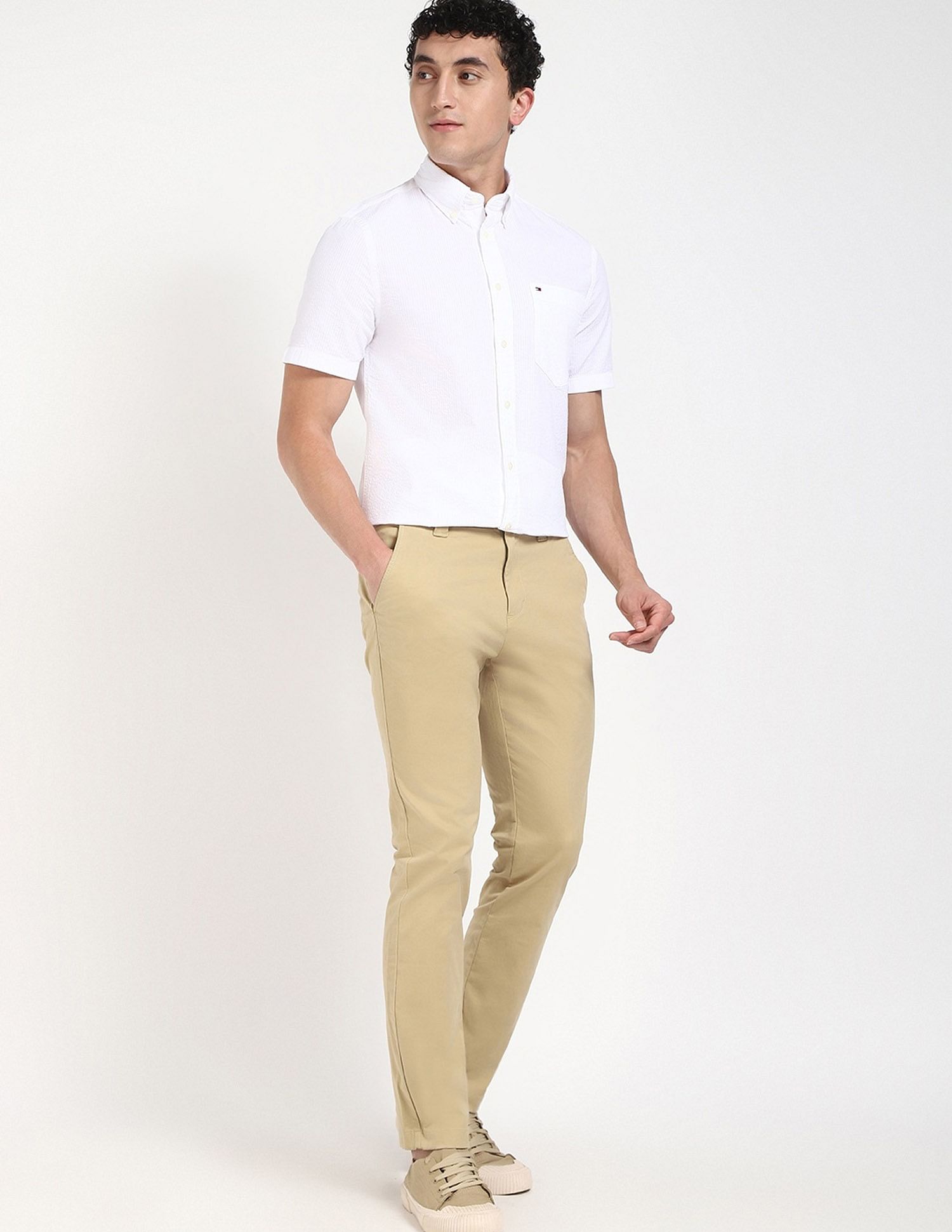 Tommy Hilfiger Solid Relaxed Fit Trouser