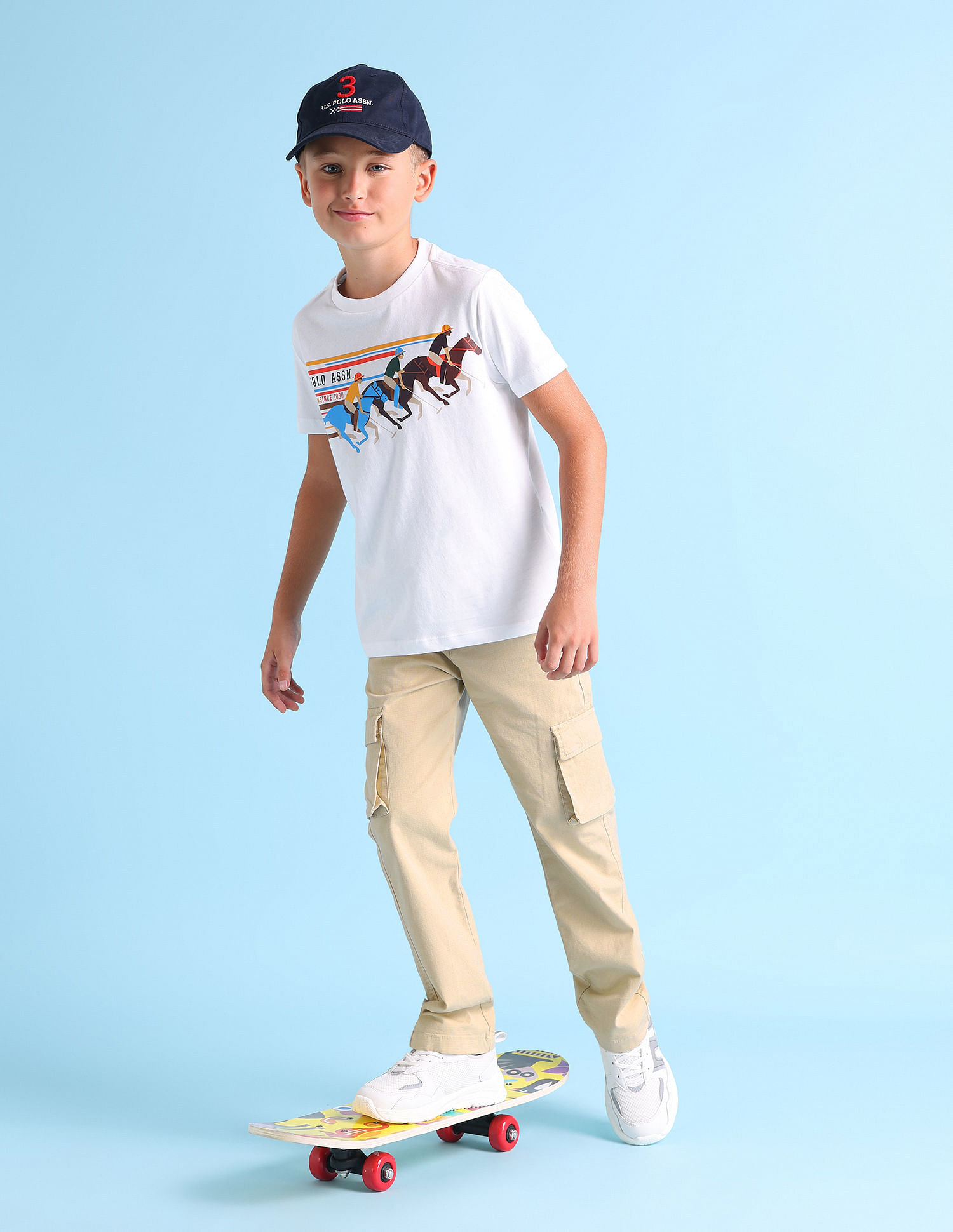 U.S. Polo Assn. Kids Boys Ribstop Cargo Trousers
