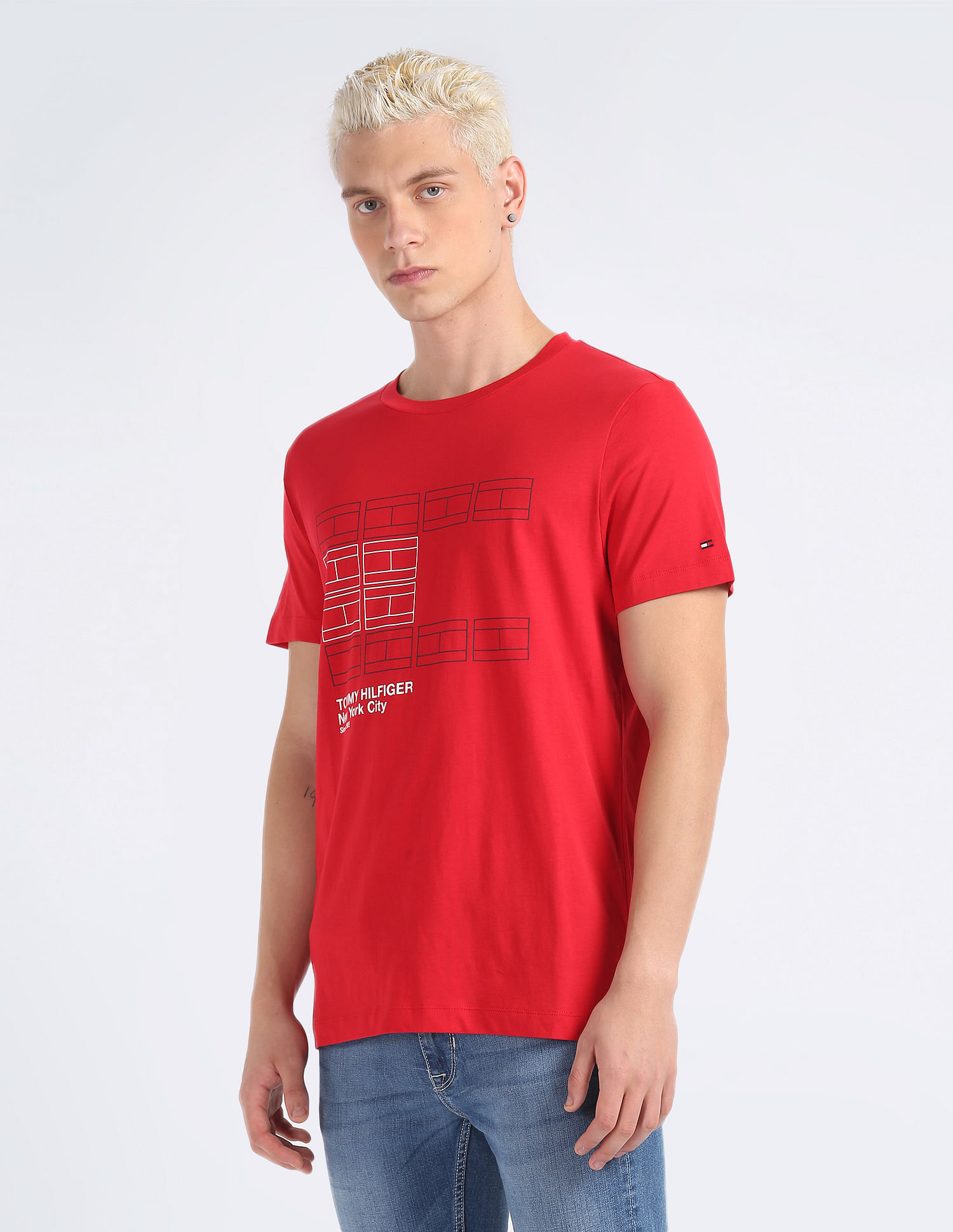 Tommy Hilfiger Transitional Organic Cotton Flag Graphic Print T-Shirt