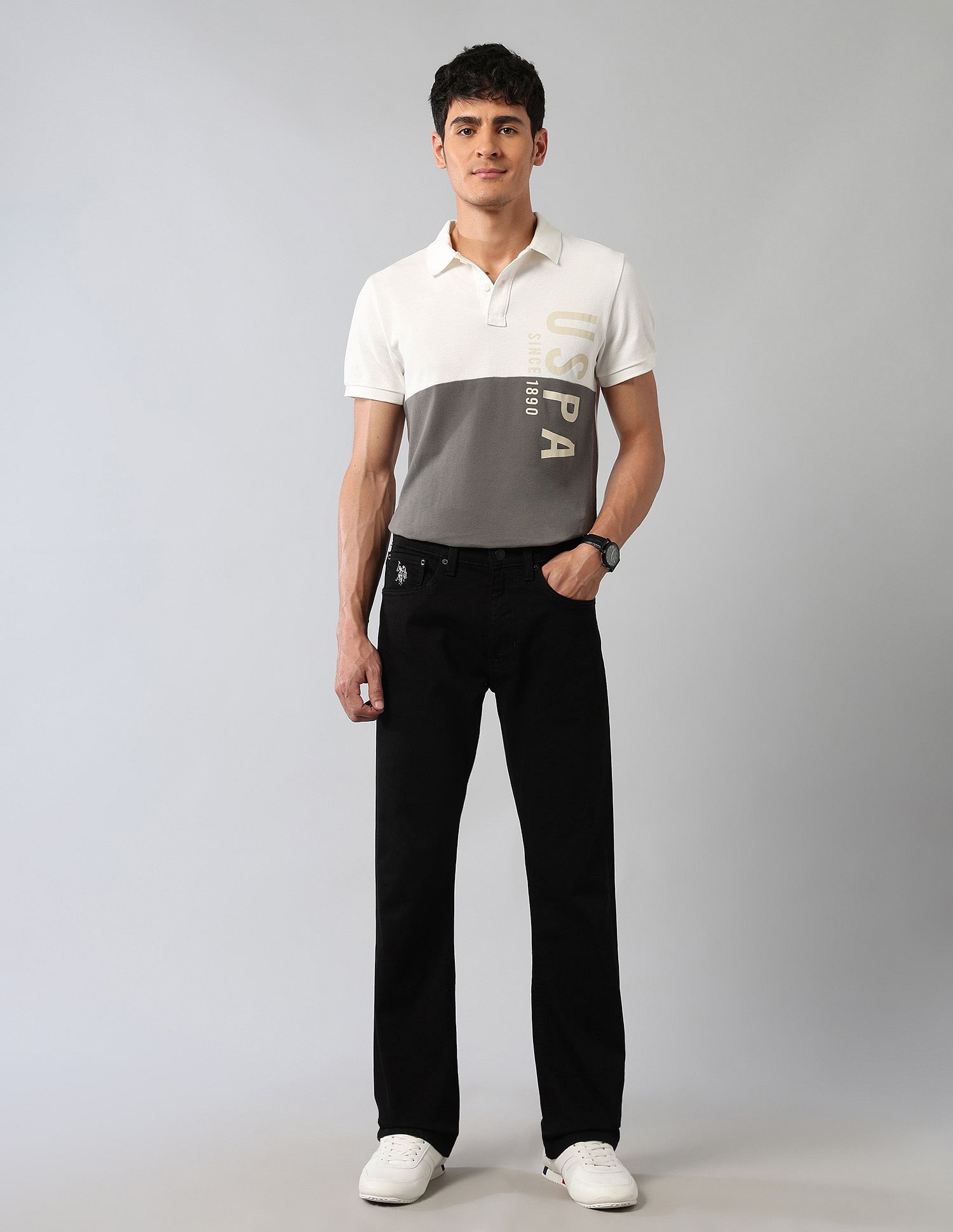 U.S. Polo Assn. Denim Co. Connor Bootcut Fit Black Jeans