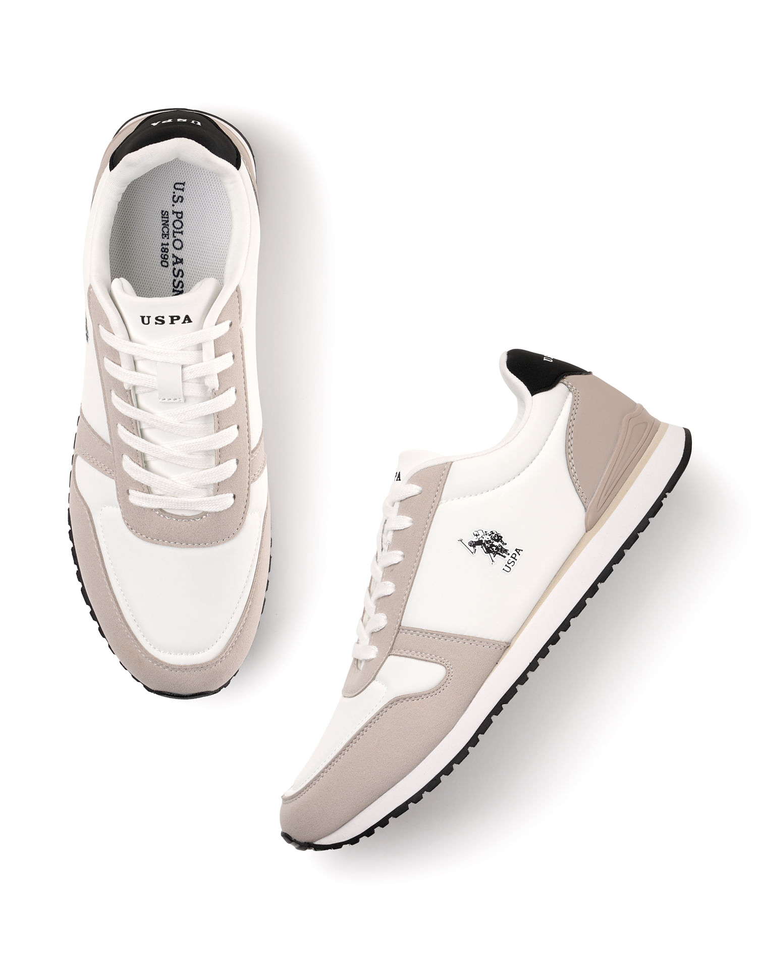 Buy U.S. Polo Assn. Men Regon White Retro Sneakers - NNNOW.com