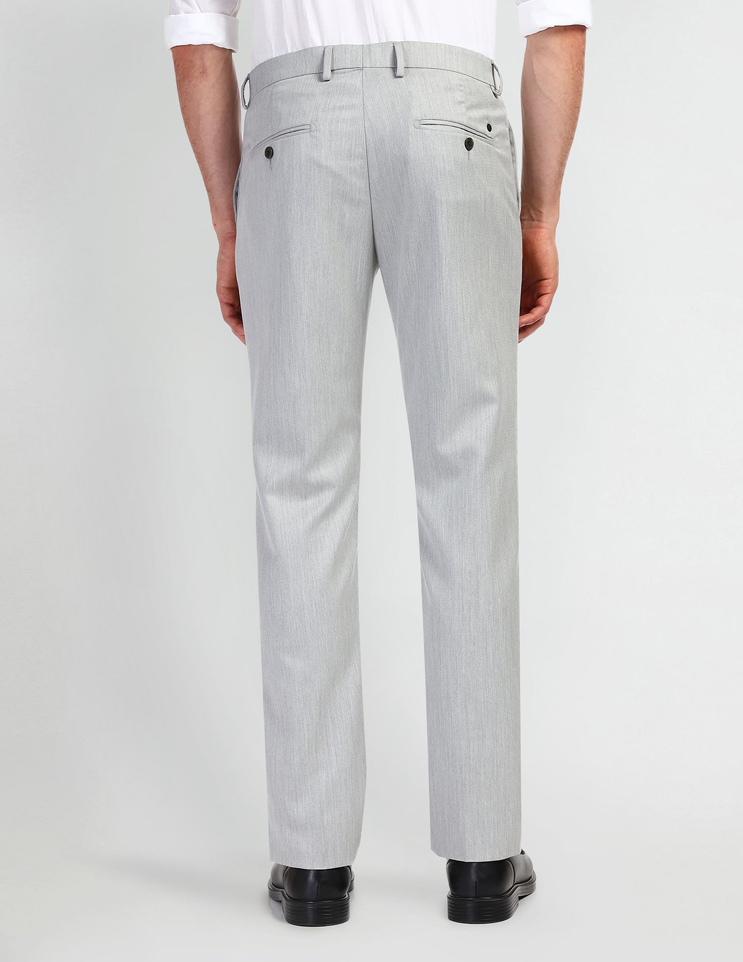 Arrow Mid Rise Carson Tapered Fit Trousers