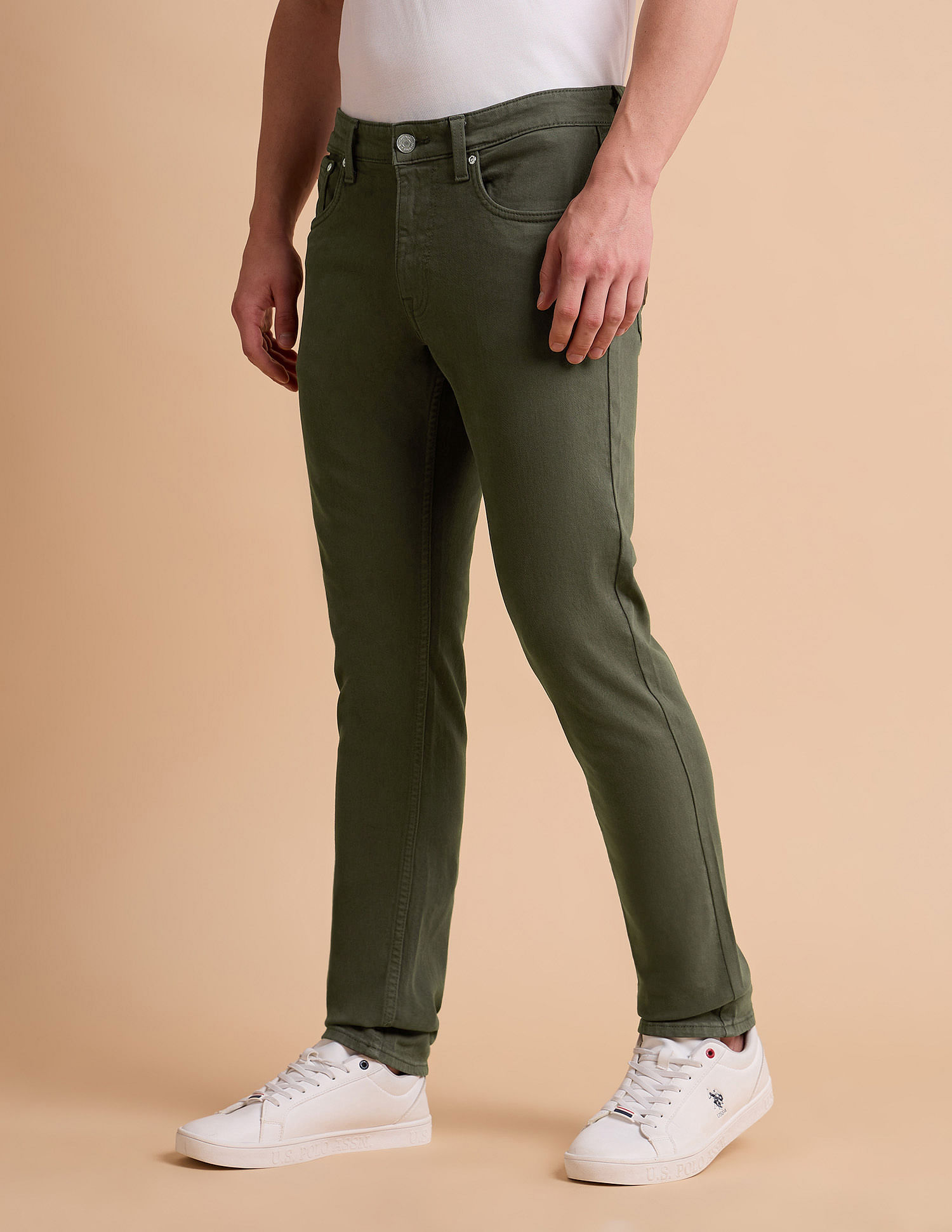 U.S. Polo Assn. Denim Co. Brandon Slim Tapered Fit Green Jeans