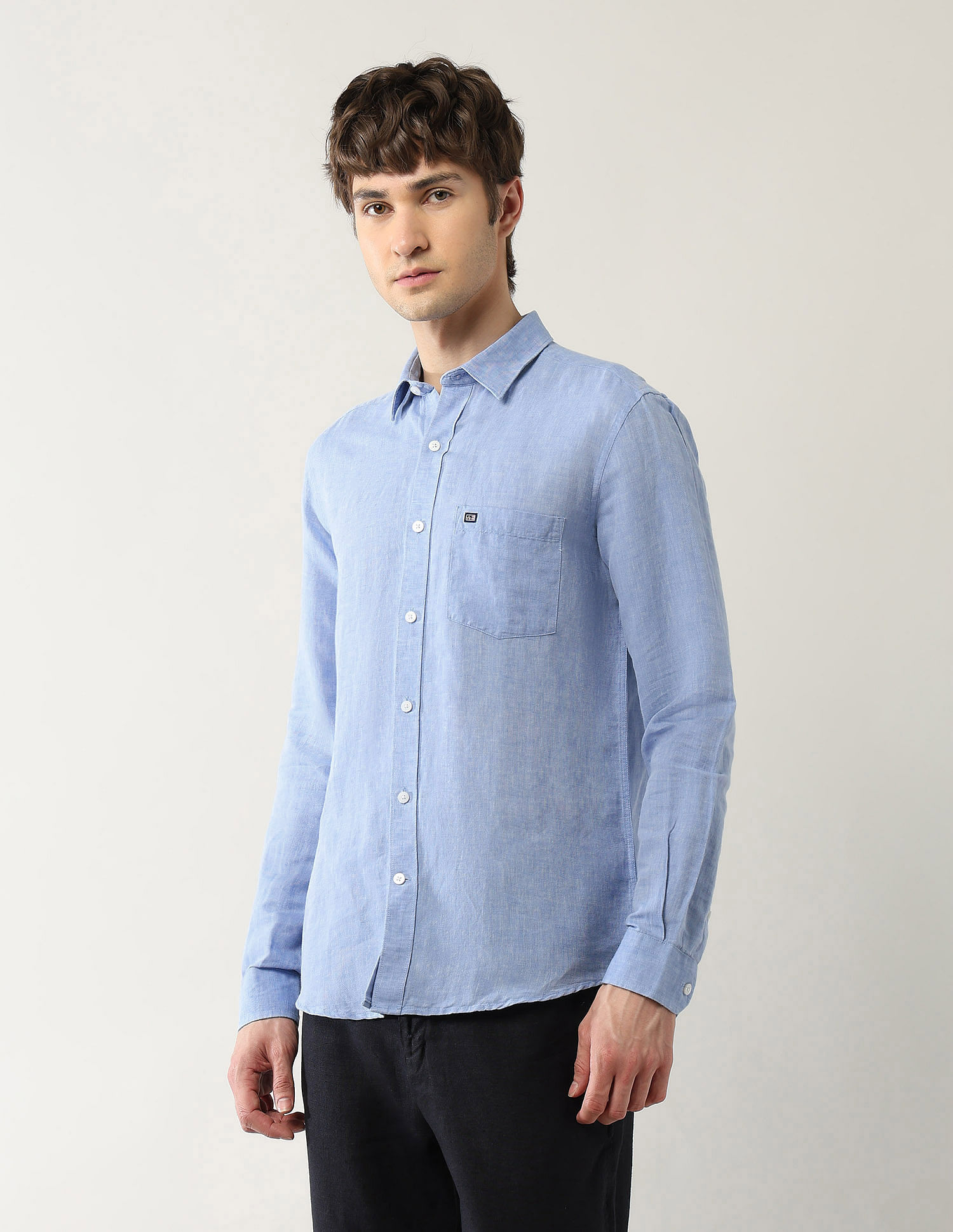 Arrow Sport Pure Linen Slim Fit Shirt