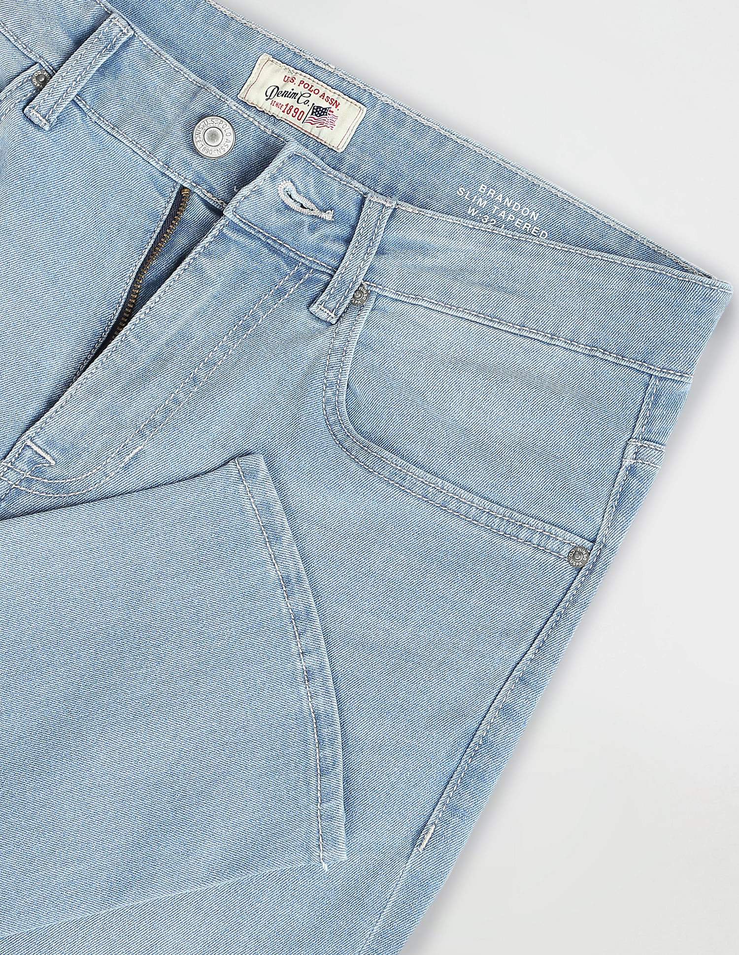 U.S. Polo Assn. Denim Co. Brandon Slim Tapered Fit Blue Jeans