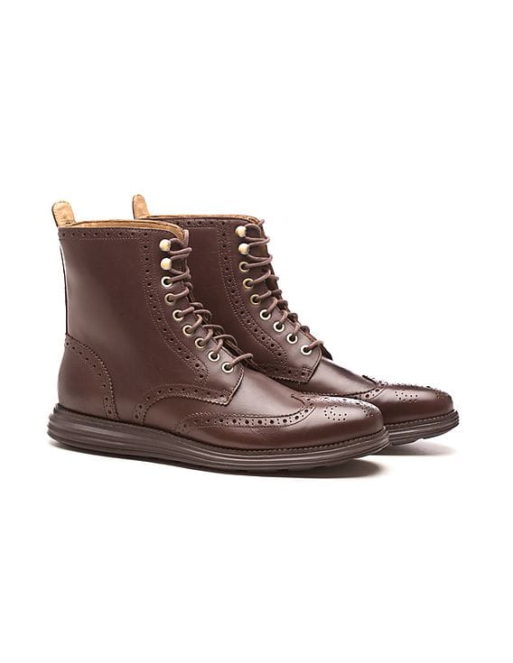 Buy Cole Haan LunarGrand Brown Casual Waterproof Leather  display picture 3