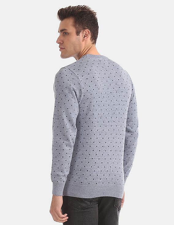U.S. Polo Assn. Denim Co. Star Print Crew Neck Sweater