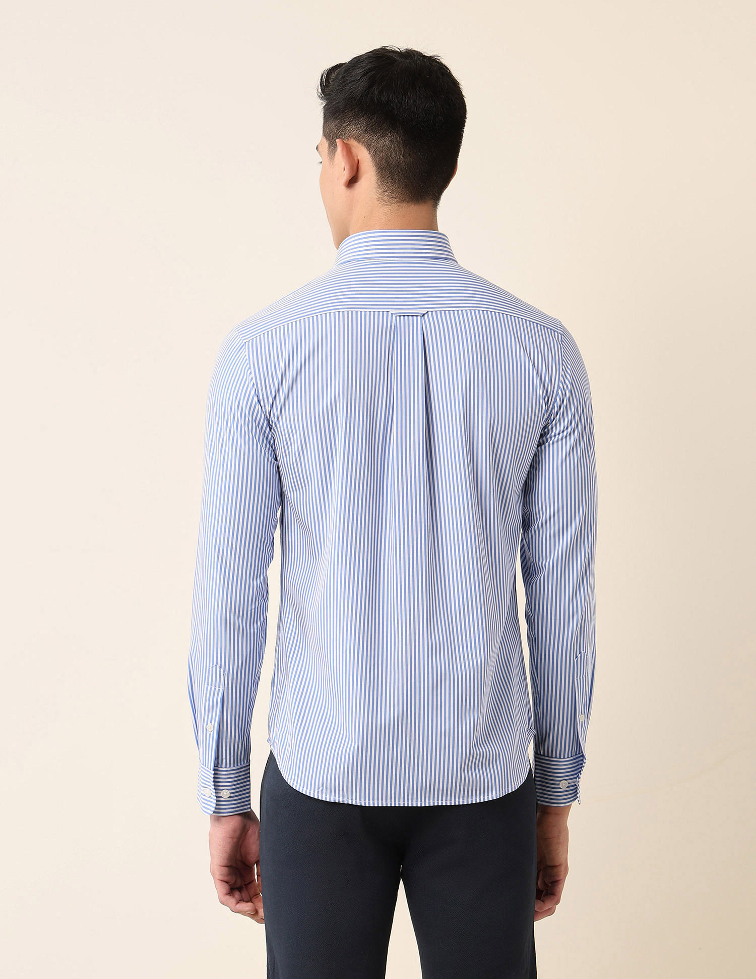 U.S. Polo Assn. Tailored Fit Vertical Striped Shirt