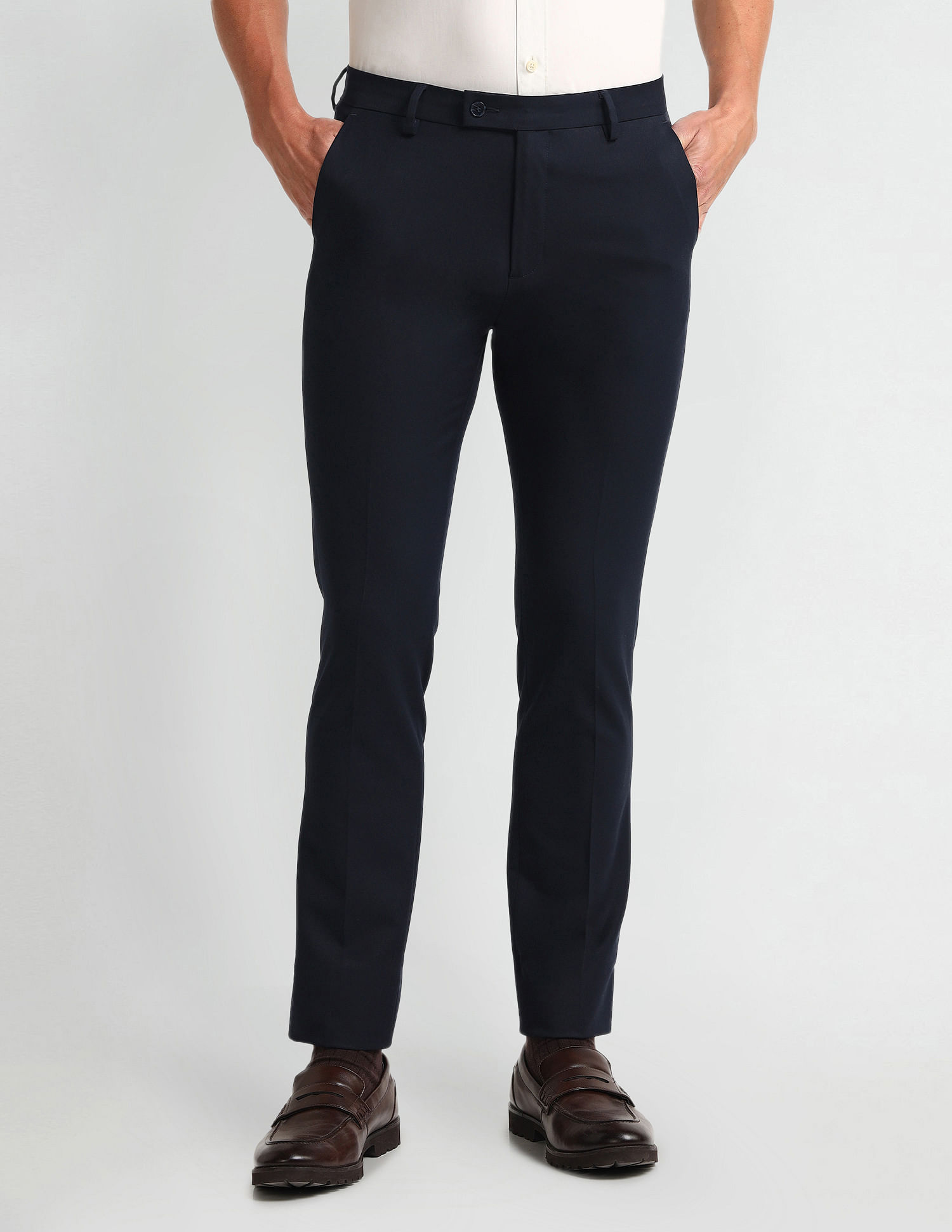 Arrow Bi-Stretch Slim Fit Twill Trousers