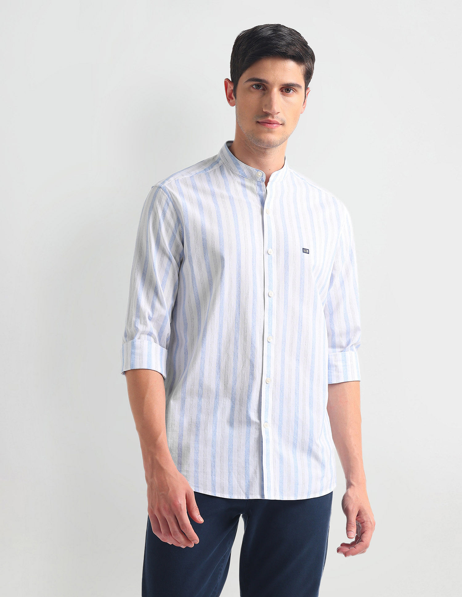 Arrow Sports Pure Cotton Stripe Shirt