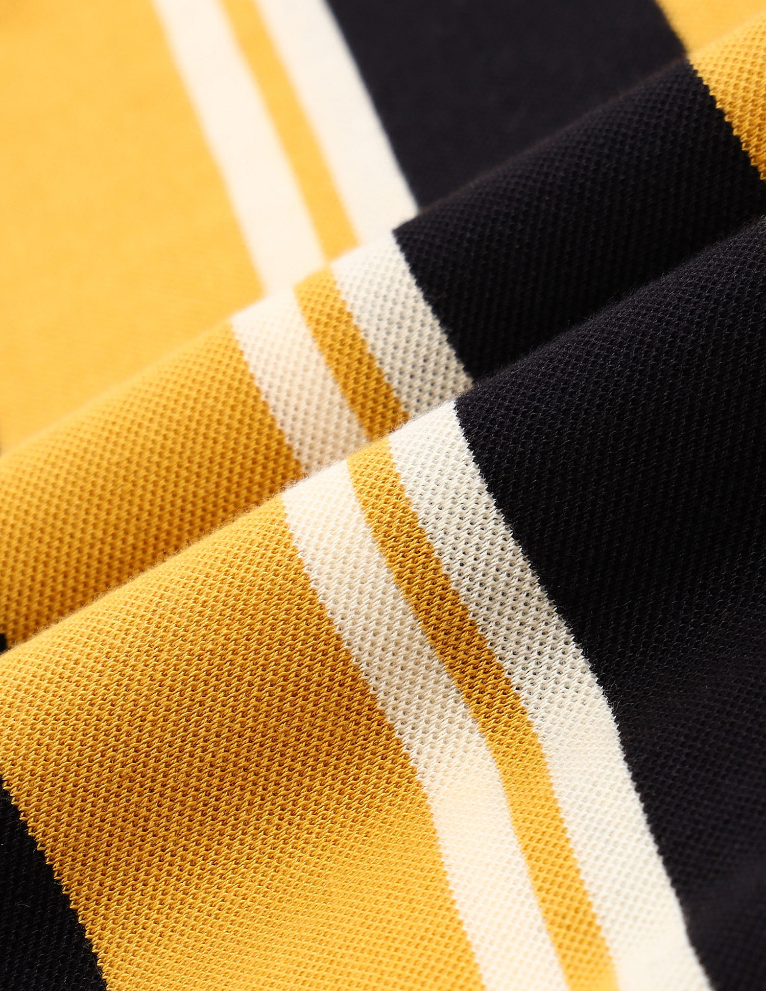 Flying Machine Vertical Stripe Cotton Polo Shirt