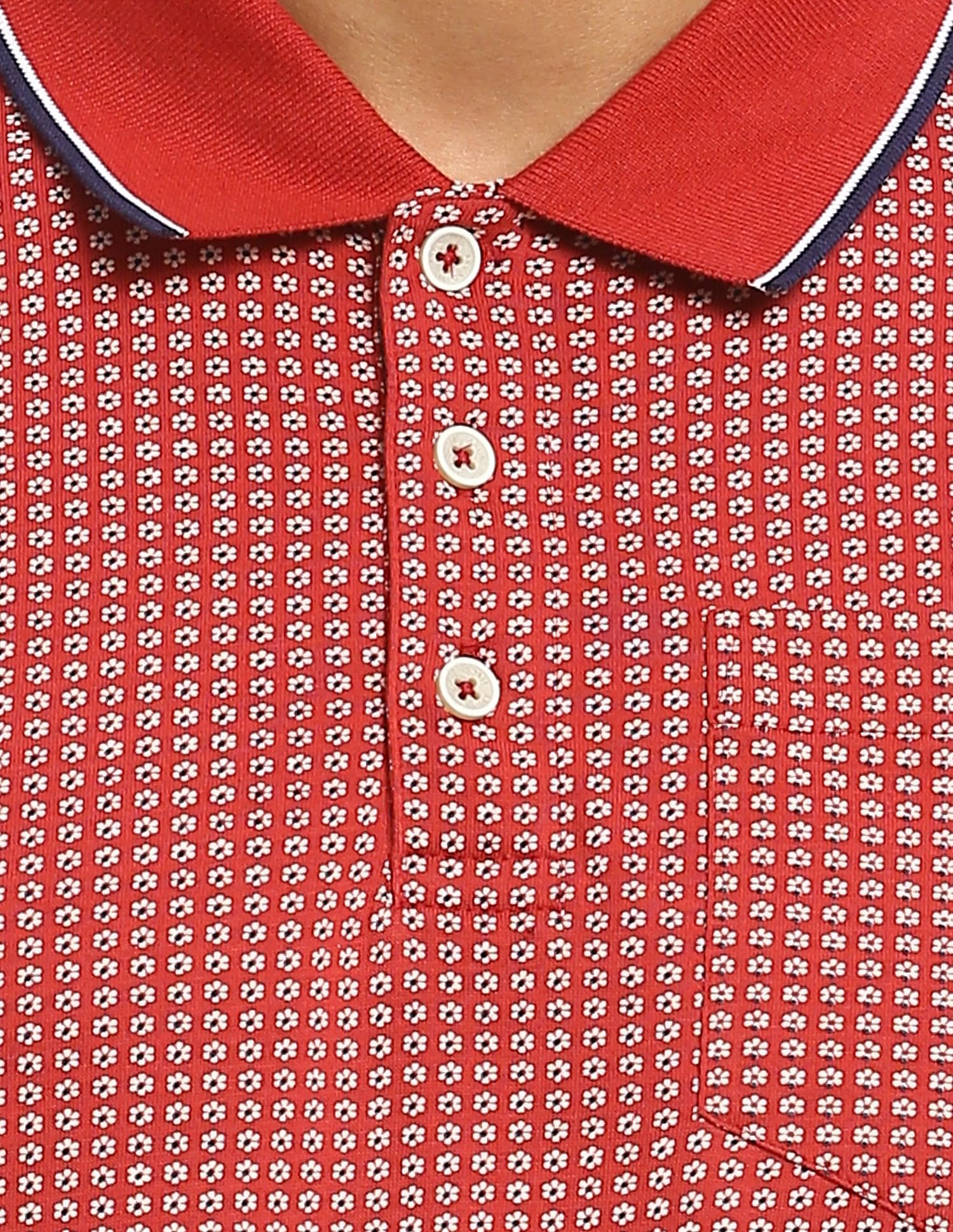 AD by Arvind Patch Pocket Cotton Polo Shirt