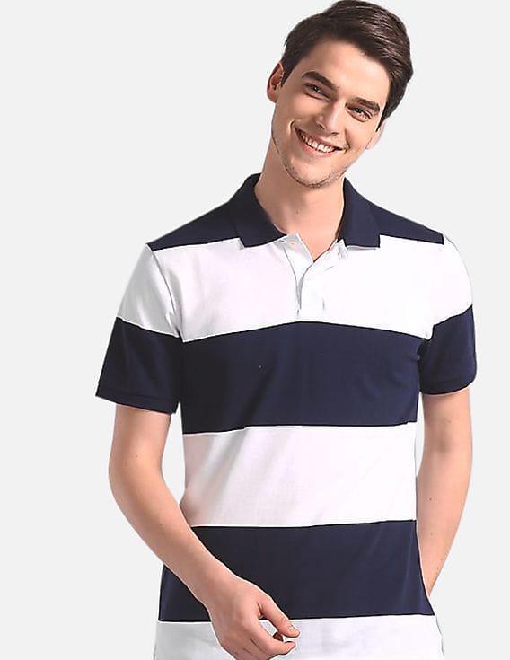 Buy GAP Men Blue All Day Pique Polo Shirt - NNNOW.com
