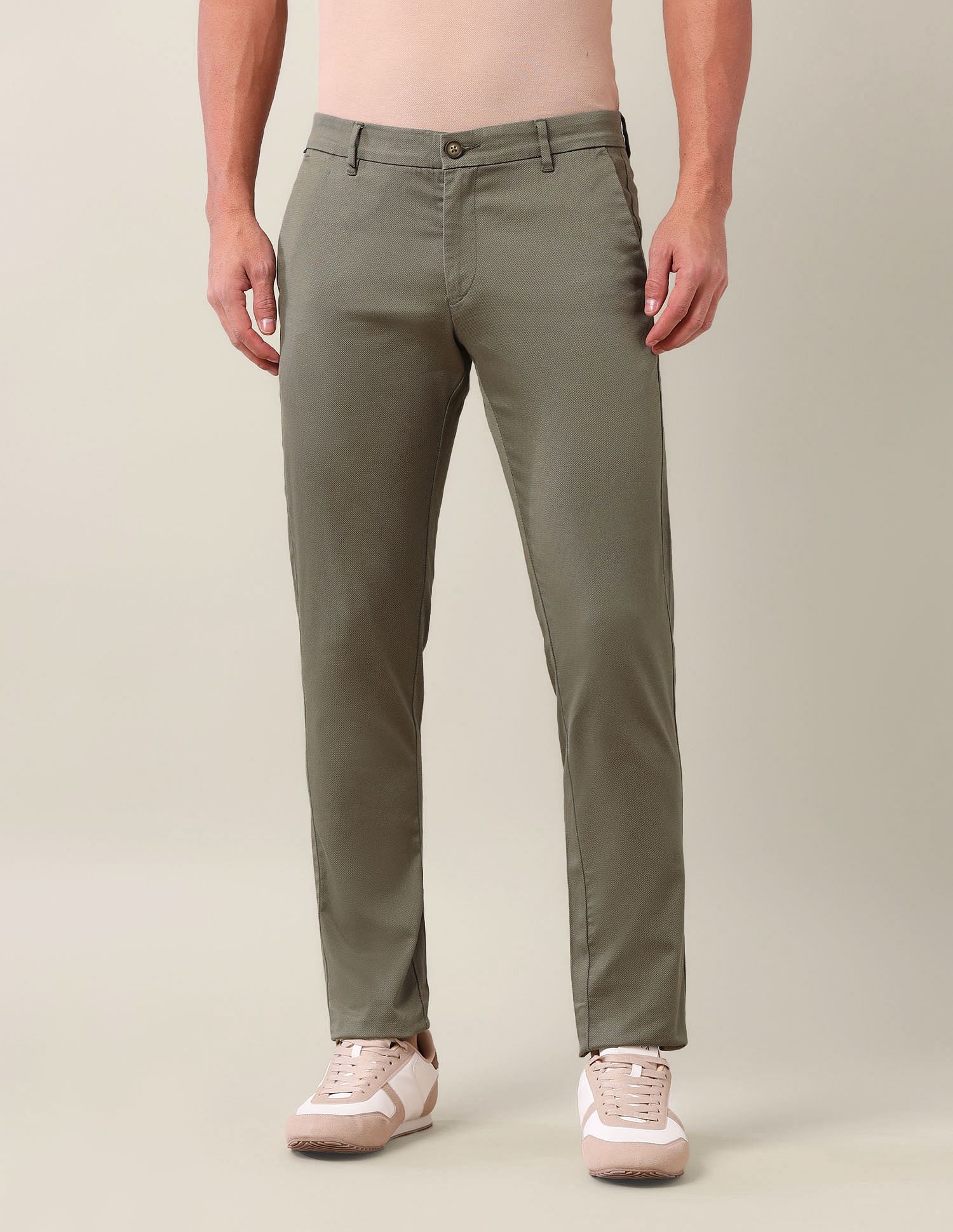 U.S. Polo Assn. Denver Slim Fit Solid Trousers