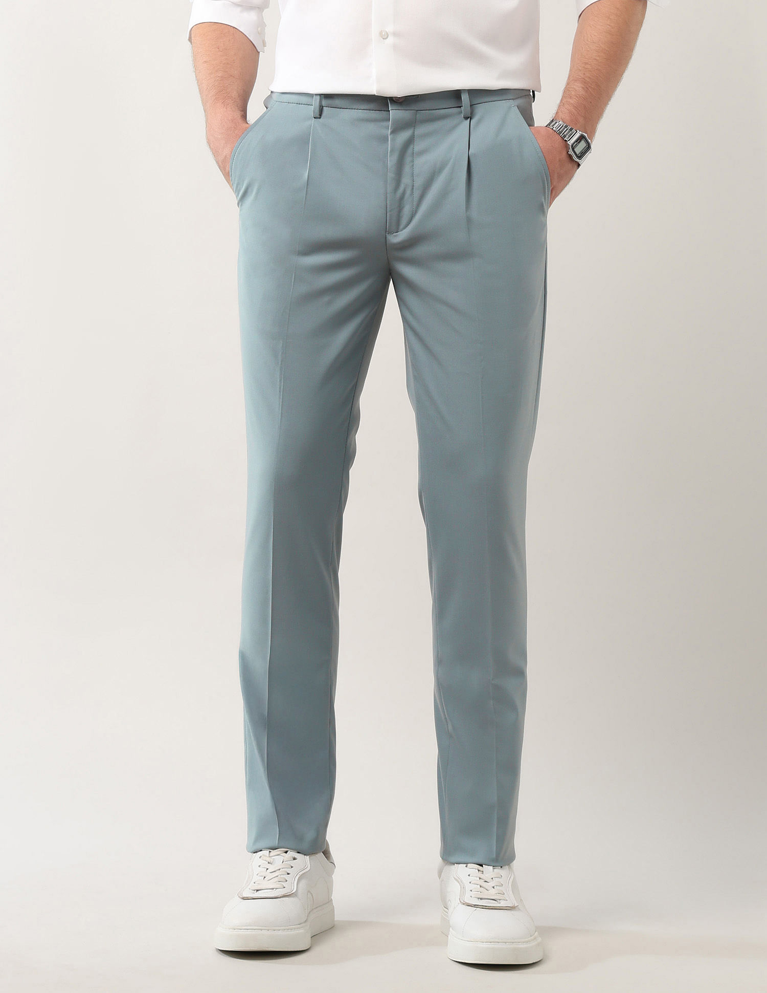 Arrow Newyork Slim Fit Bi-Stretch Trousers
