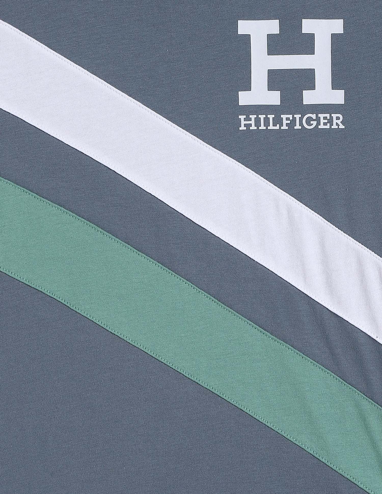 Tommy Hilfiger Kids Boys Striped Regular-Fit Cotton T-Shirt