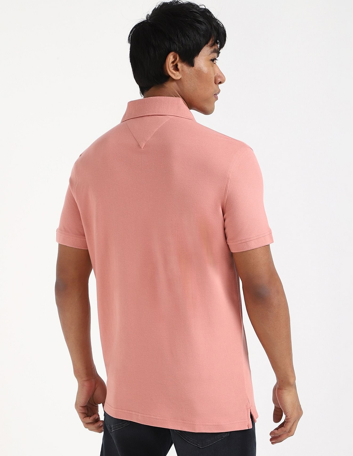 Tommy Hilfiger Solid Slim-Fit Cotton Polo Shirt