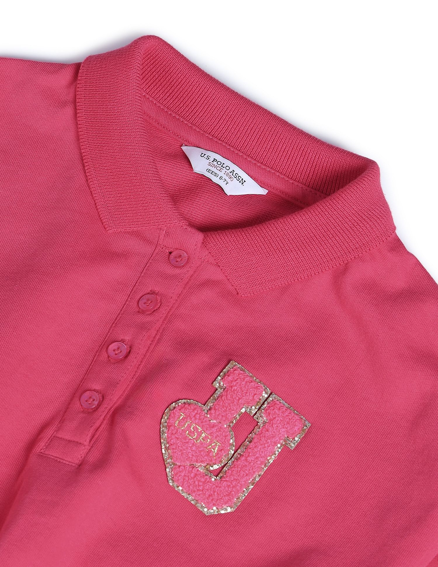 U.S. Polo Assn. Kids Girls Flared Polo Dress