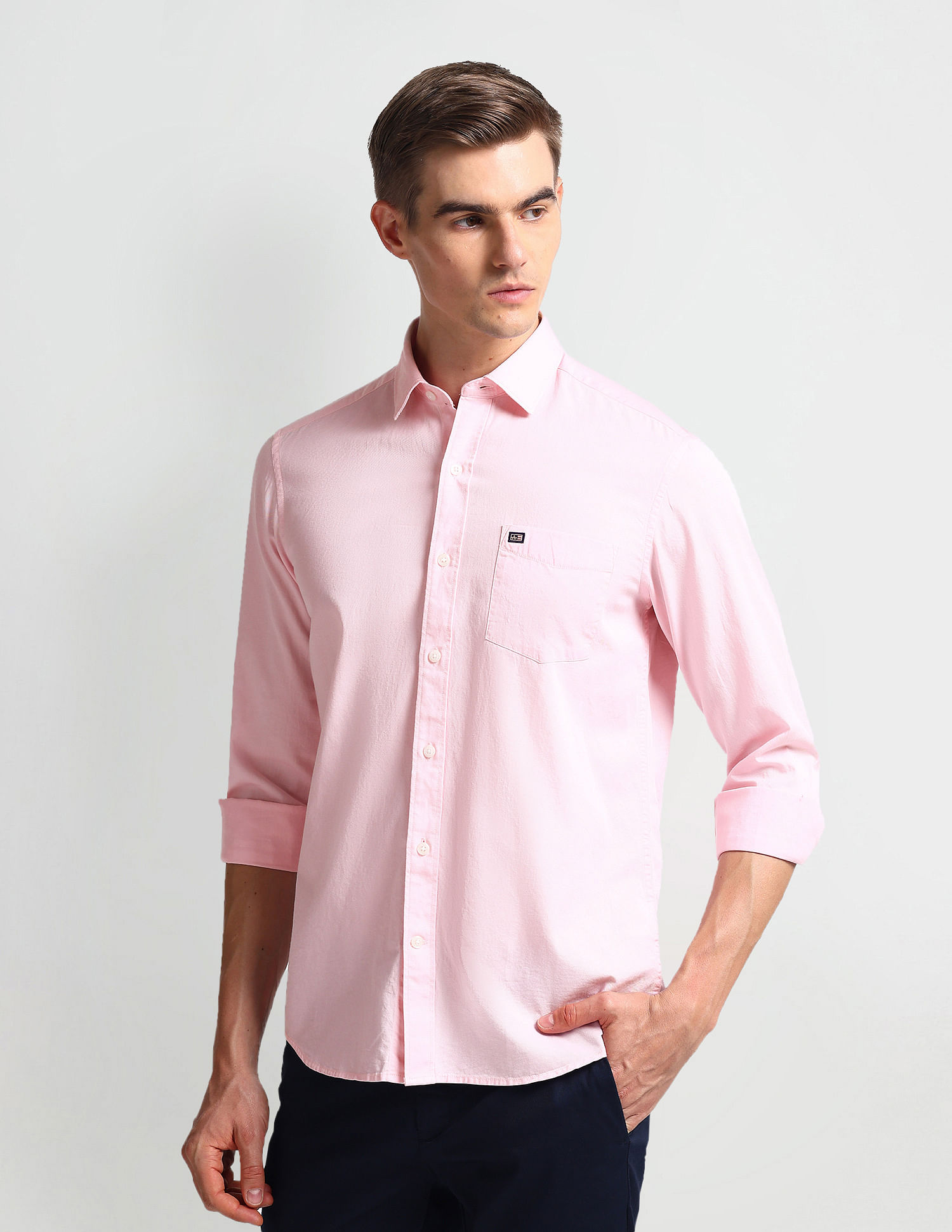 Arrow Sports Manhattan Slim Fit Twill Shirt