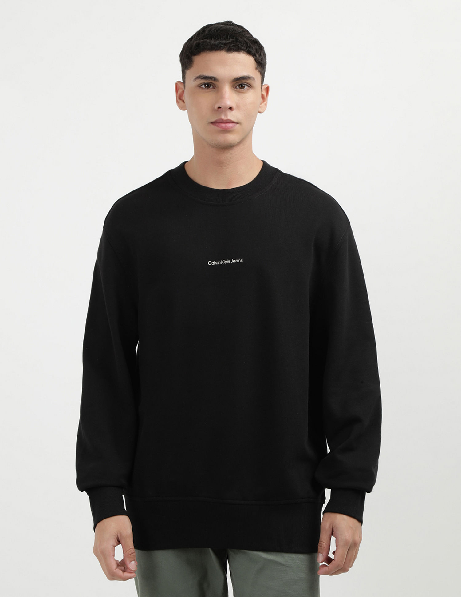 Calvin Klein Jeans City Grid Map Crew Neck Sweatshirt