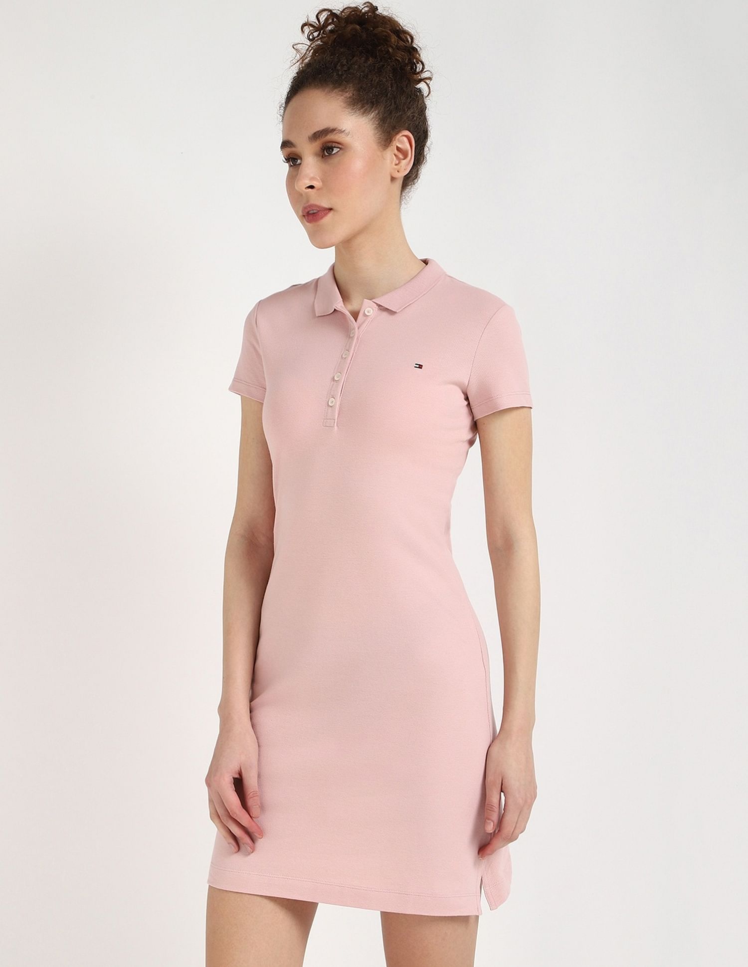 Tommy Hilfiger Cotton Polo Collar T-Shirt Dress