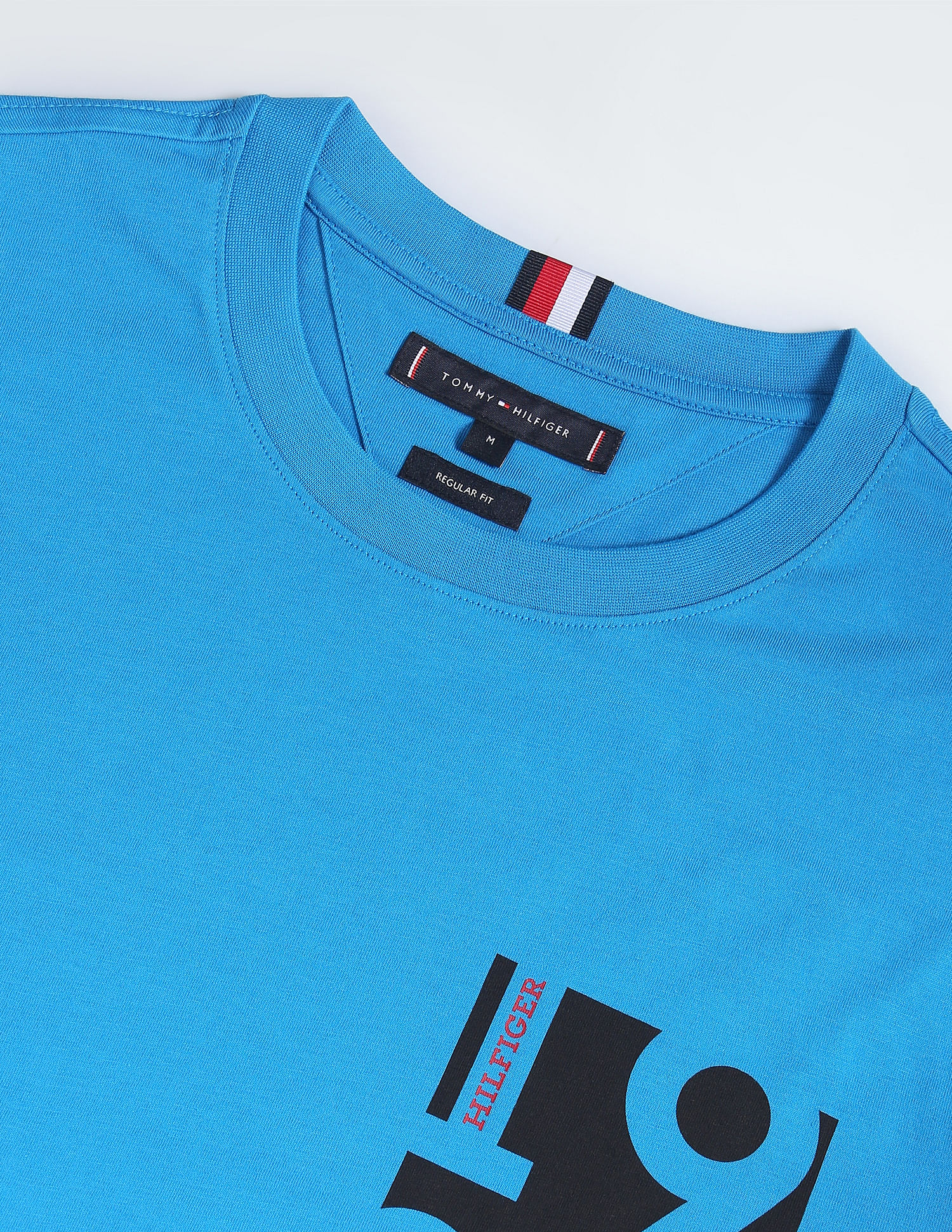 Tommy Hilfiger Chest Print Transitional Cotton T-Shirt