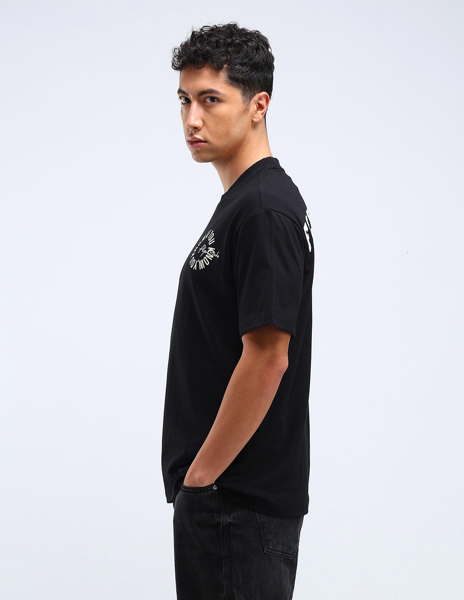 Flying Machine Applique Relaxed Kidult T-Shirt